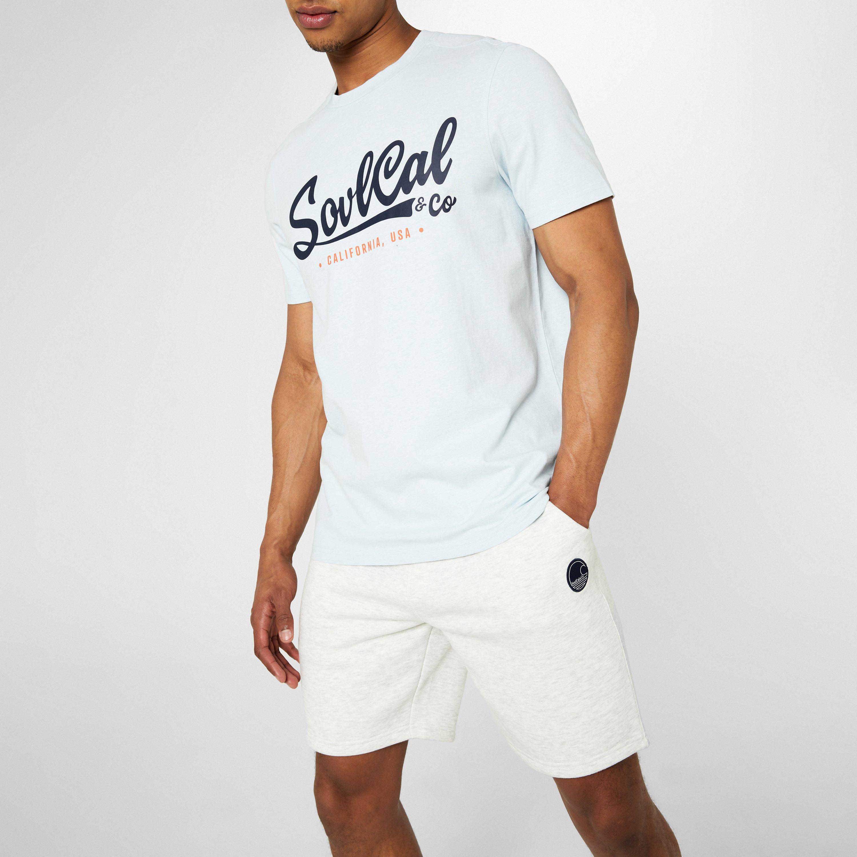 Sky Marl - SoulCal - Large Logo T Shirt Mens - 4