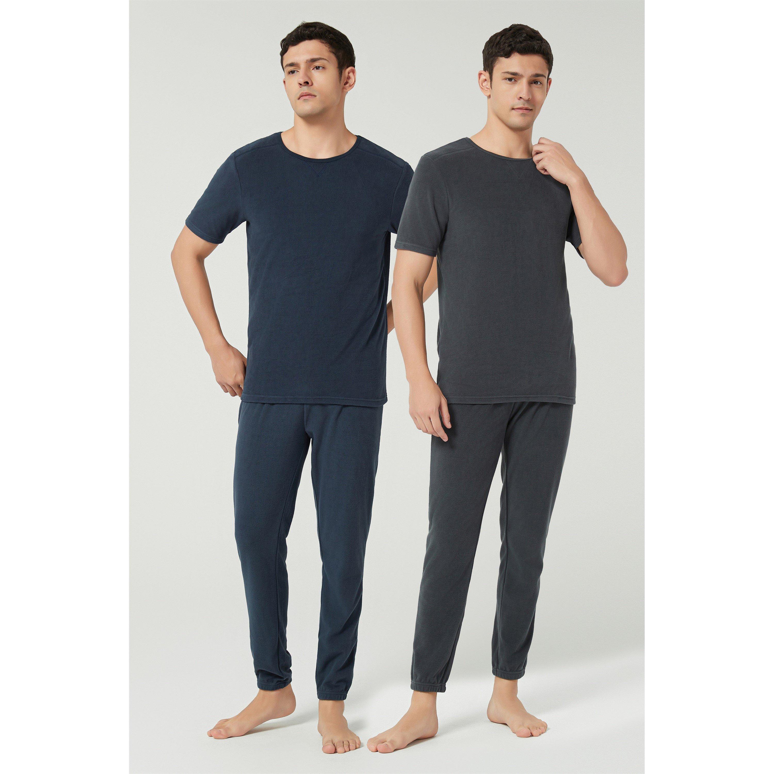Marine/Antraciet - Howick - 2 Pack Thermal T-Shirts - 5