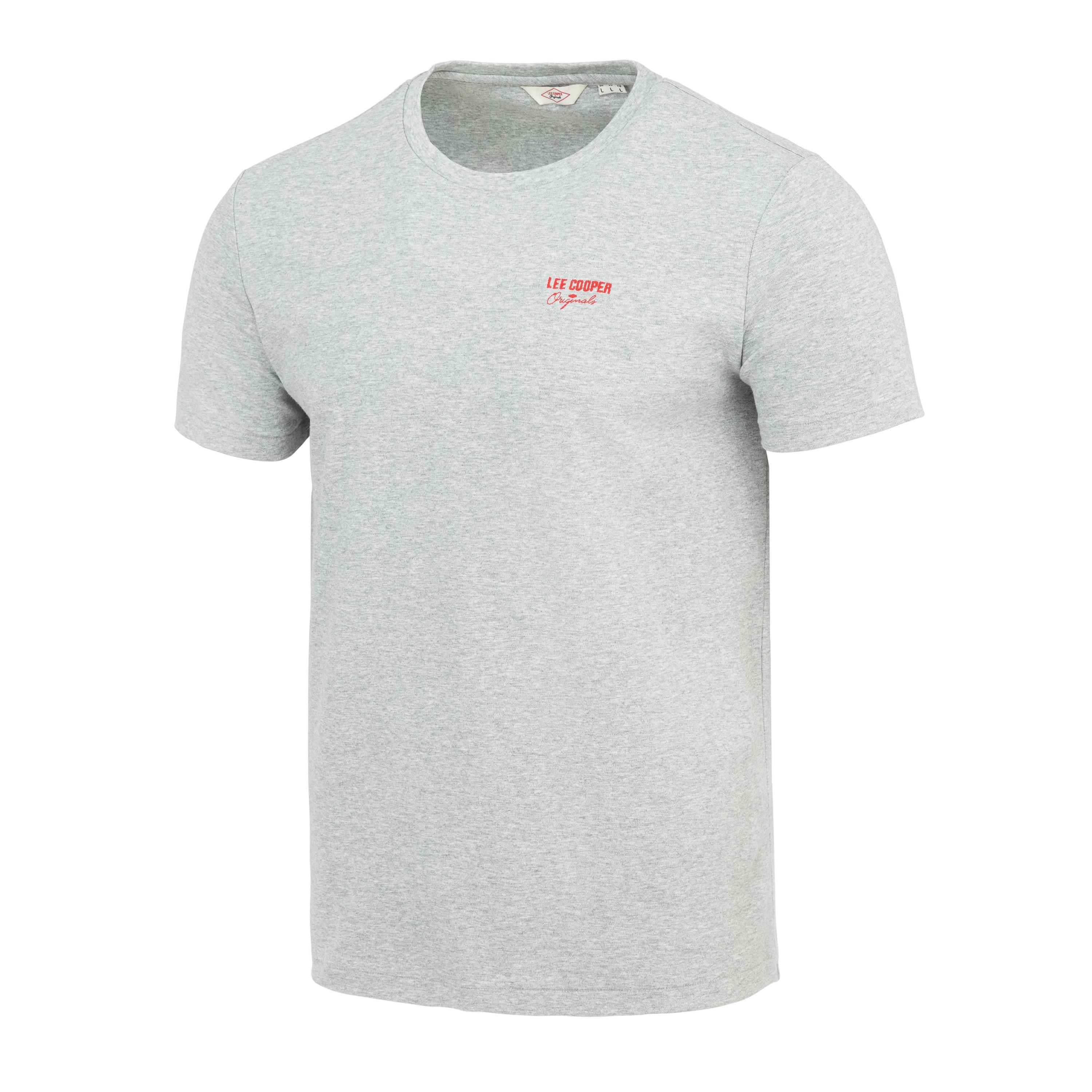 Grey - Lee Cooper - Regular Fit T-Shirt - 6