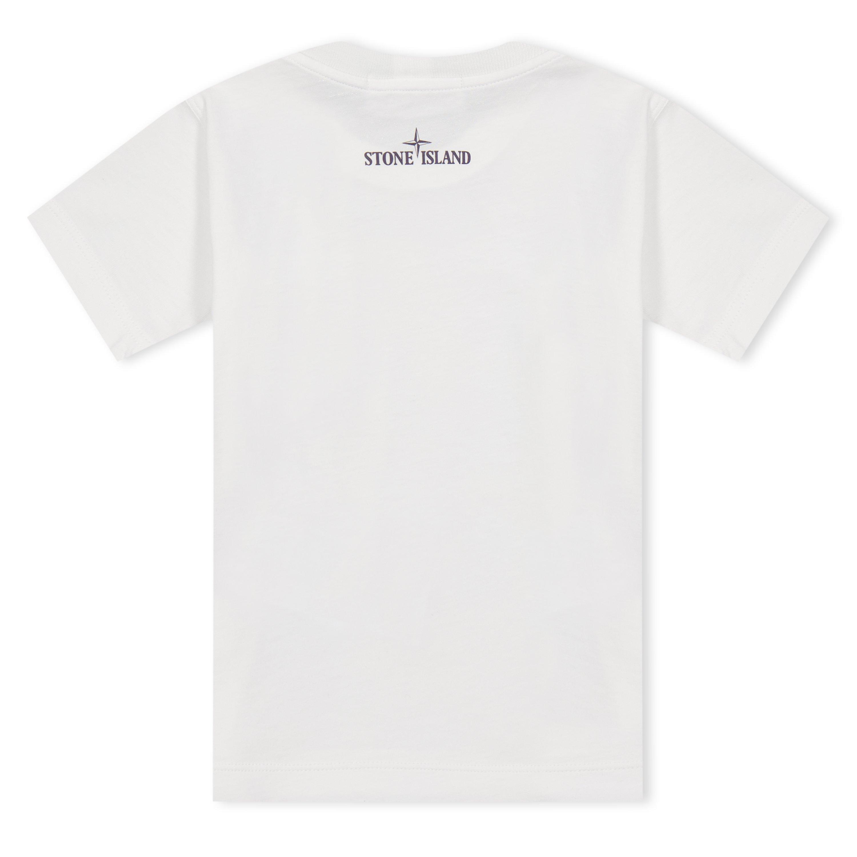 Stone Island | Boys' Compass Print Cotton T-Shirt | Regular
