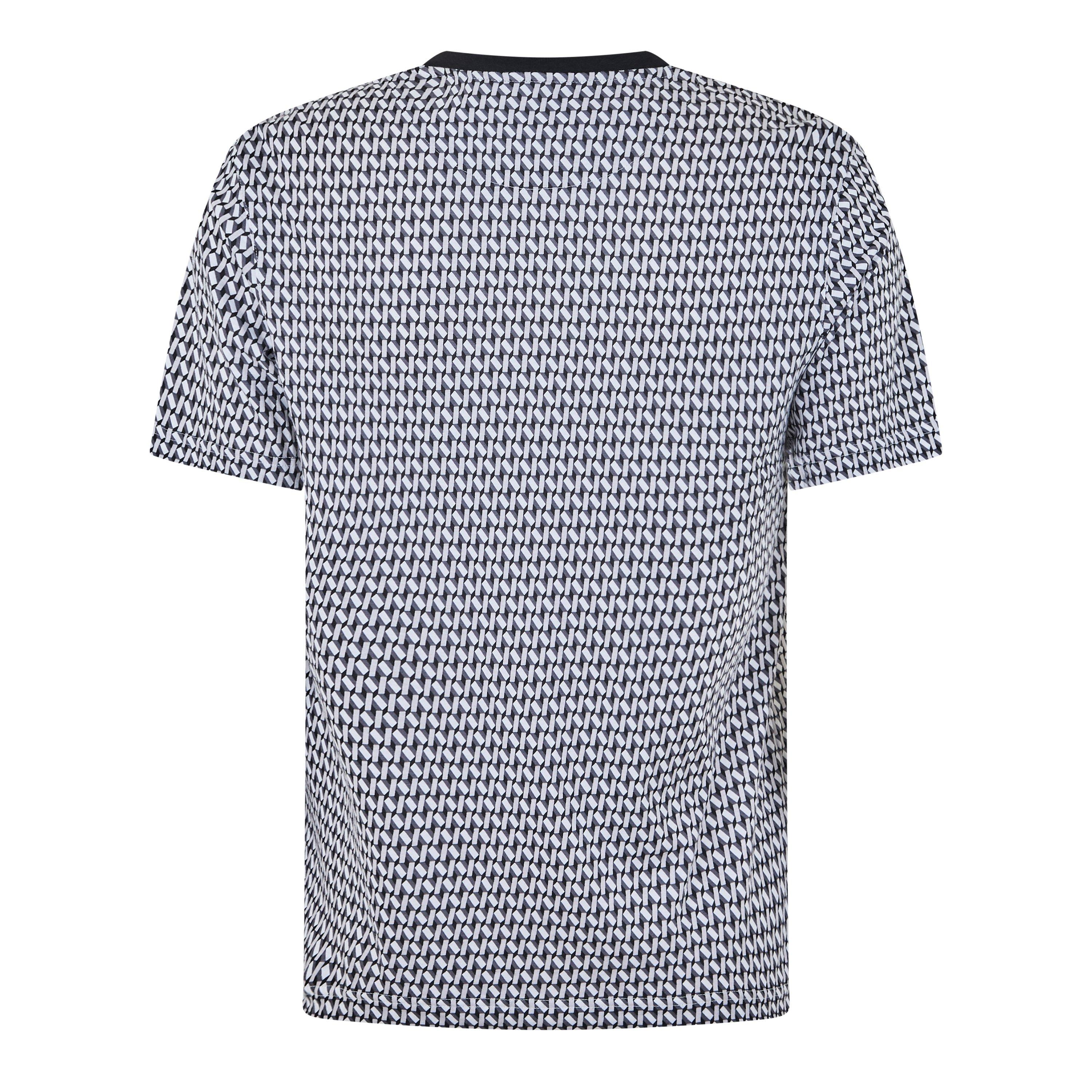 Zwart - Ted Baker - Men's Geometric Regular Fit T-Shirt - 2