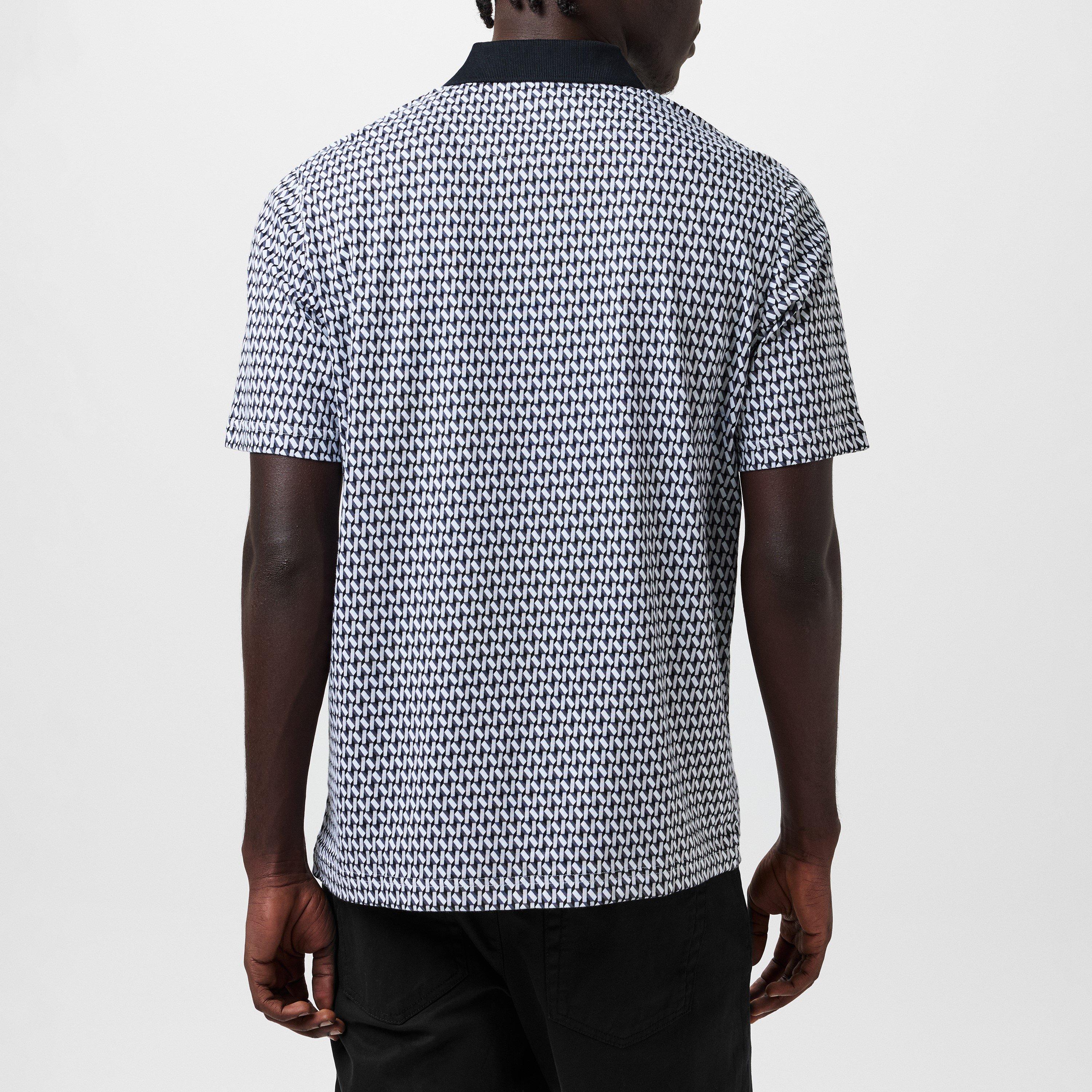 Zwart - Ted Baker - Men's Geometric Regular Fit T-Shirt - 4