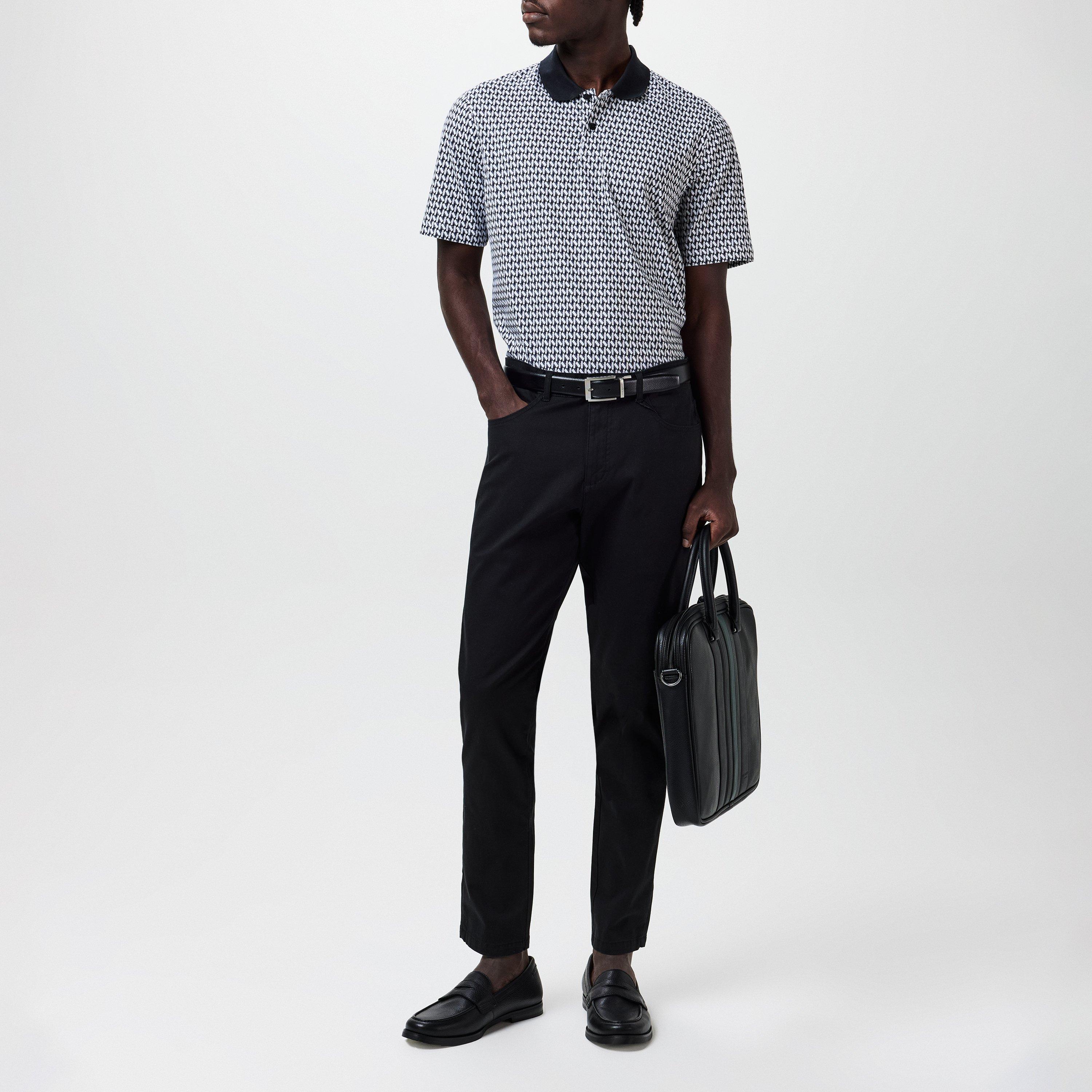 Zwart - Ted Baker - Men's Geometric Regular Fit T-Shirt - 5