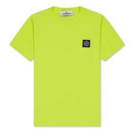 Stone Island Boys' Plain Cotton Badge Logo T-Shirt