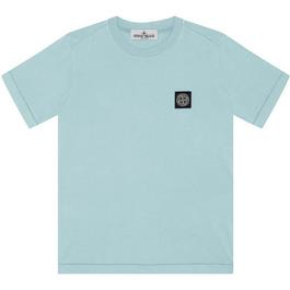 Stone Island Badge Logo T Shirt Junior