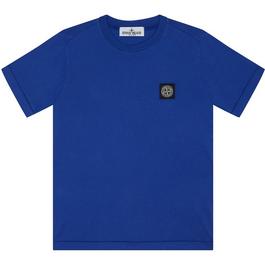 Stone Island BoysPlain Cotton Badge Logo T Shirt