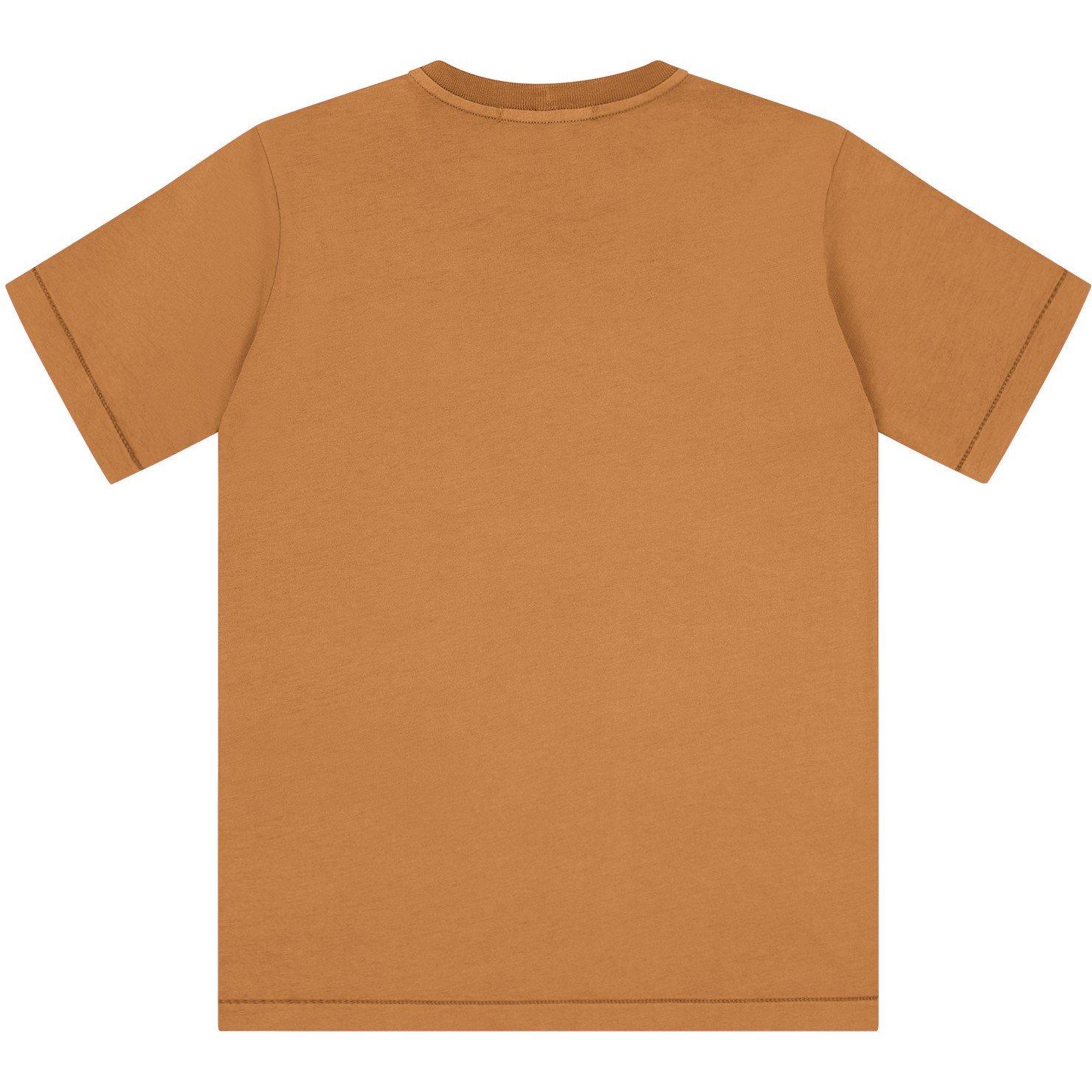 Aranco V0032 - Stone Island - Boys' Plain Cotton Badge Logo T-Shirt - 2