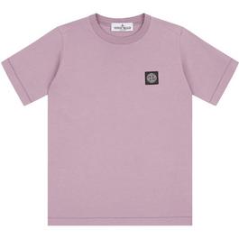 Stone Island Badge Logo T Shirt Junior