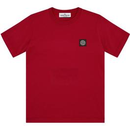 Stone Island Badge Logo T Shirt Junior