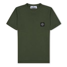 Stone Island Badge Logo T Shirt Junior