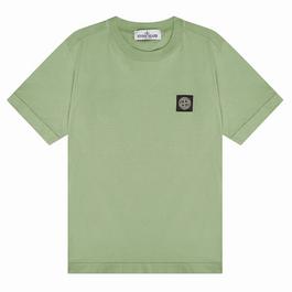 Stone Island Badge Logo T Shirt Junior