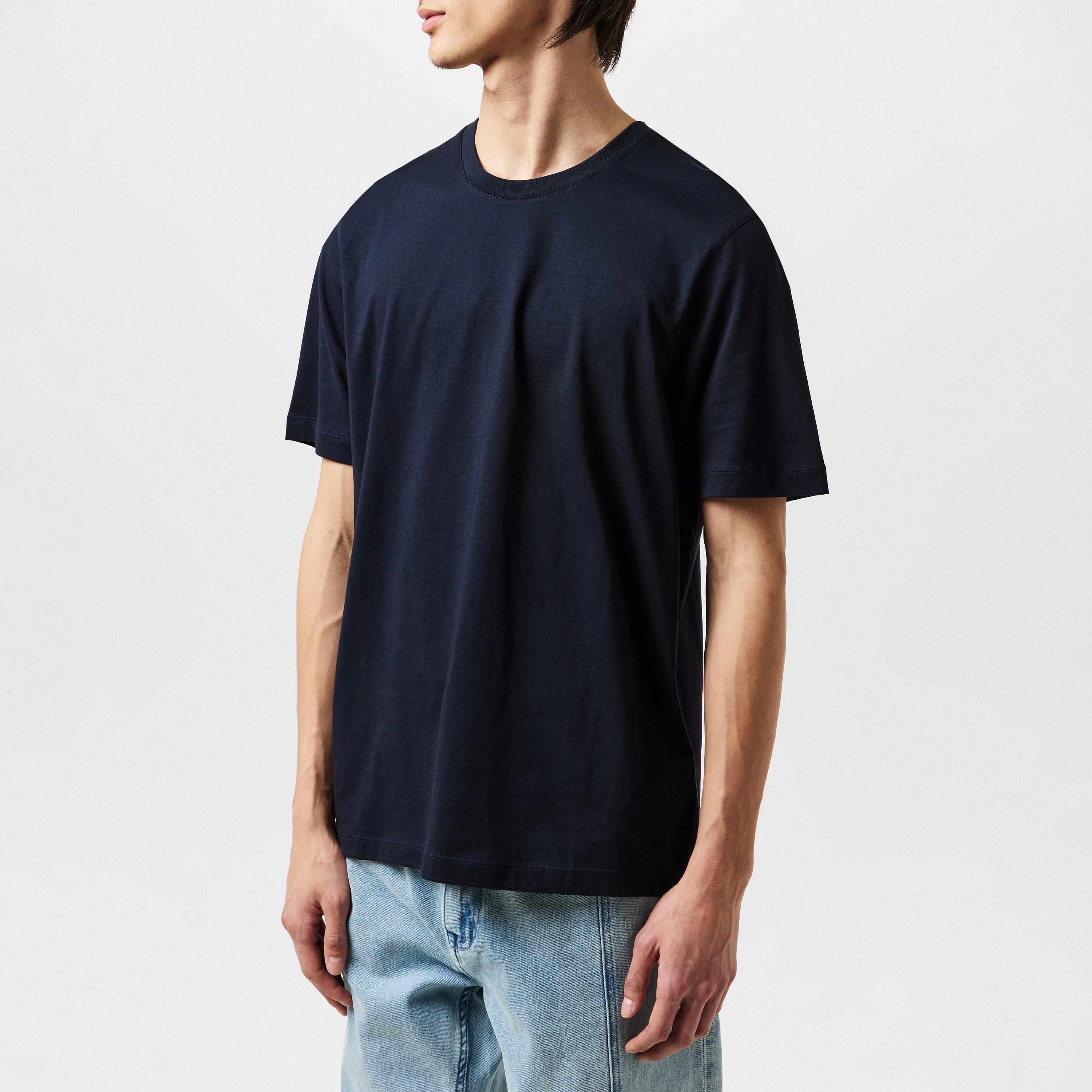 Navy - Ted Baker - Tywinn Plain T-shirt - 2
