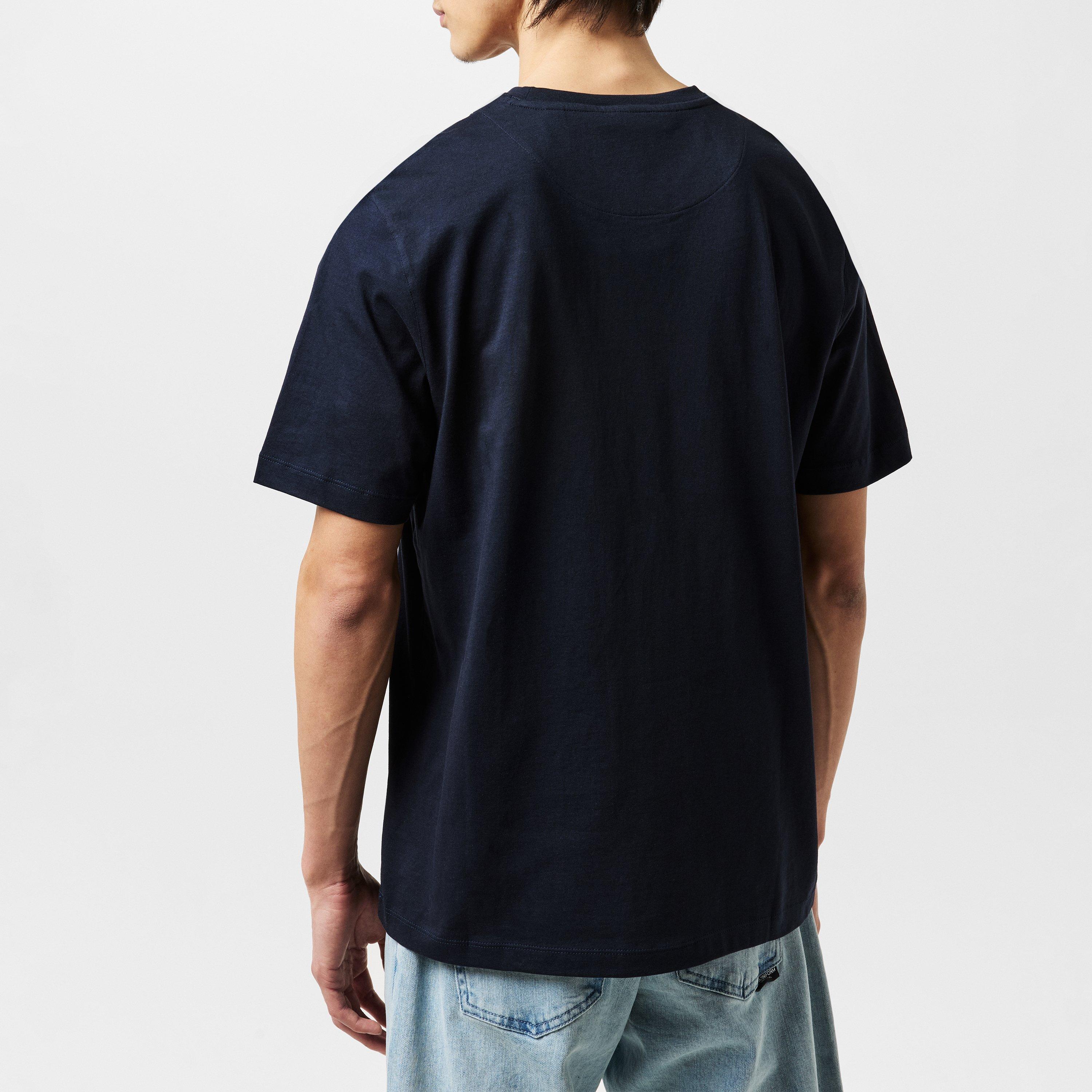 Navy - Ted Baker - Tywinn Plain T-shirt - 3