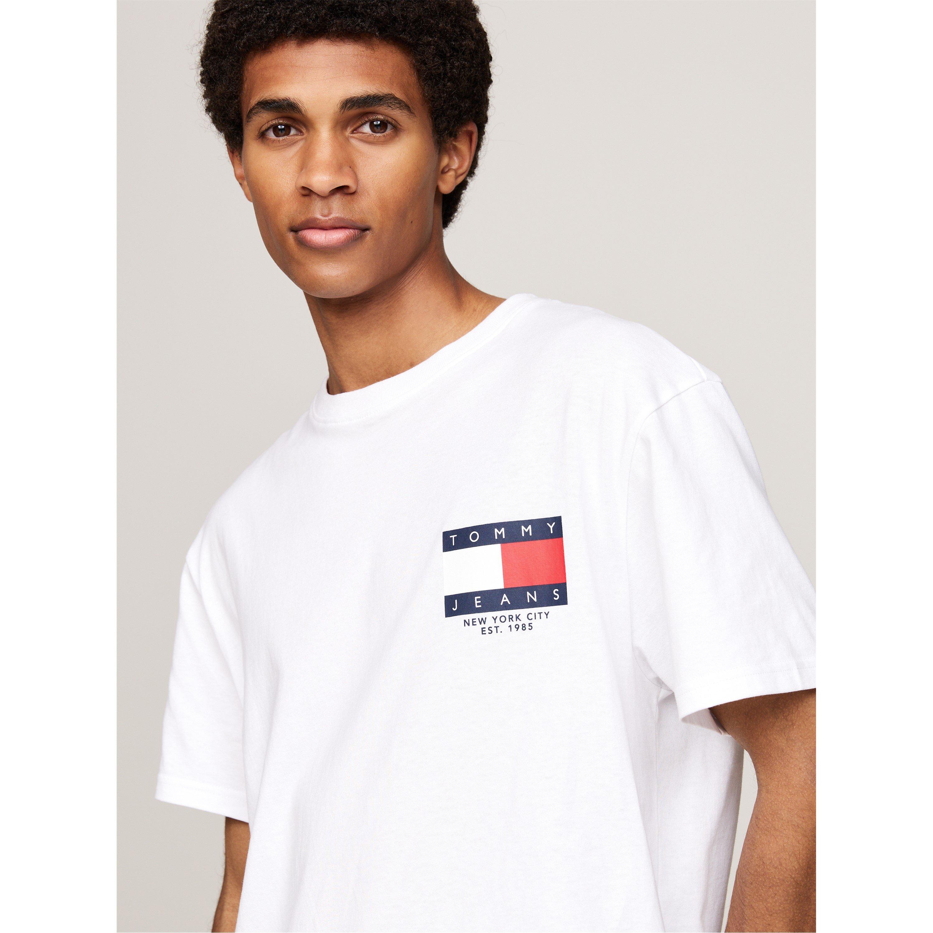 Branco - Tommy Jeans - Tommy Jeans Tjm Reg Rwb Sig Flag Tee Ext - 2