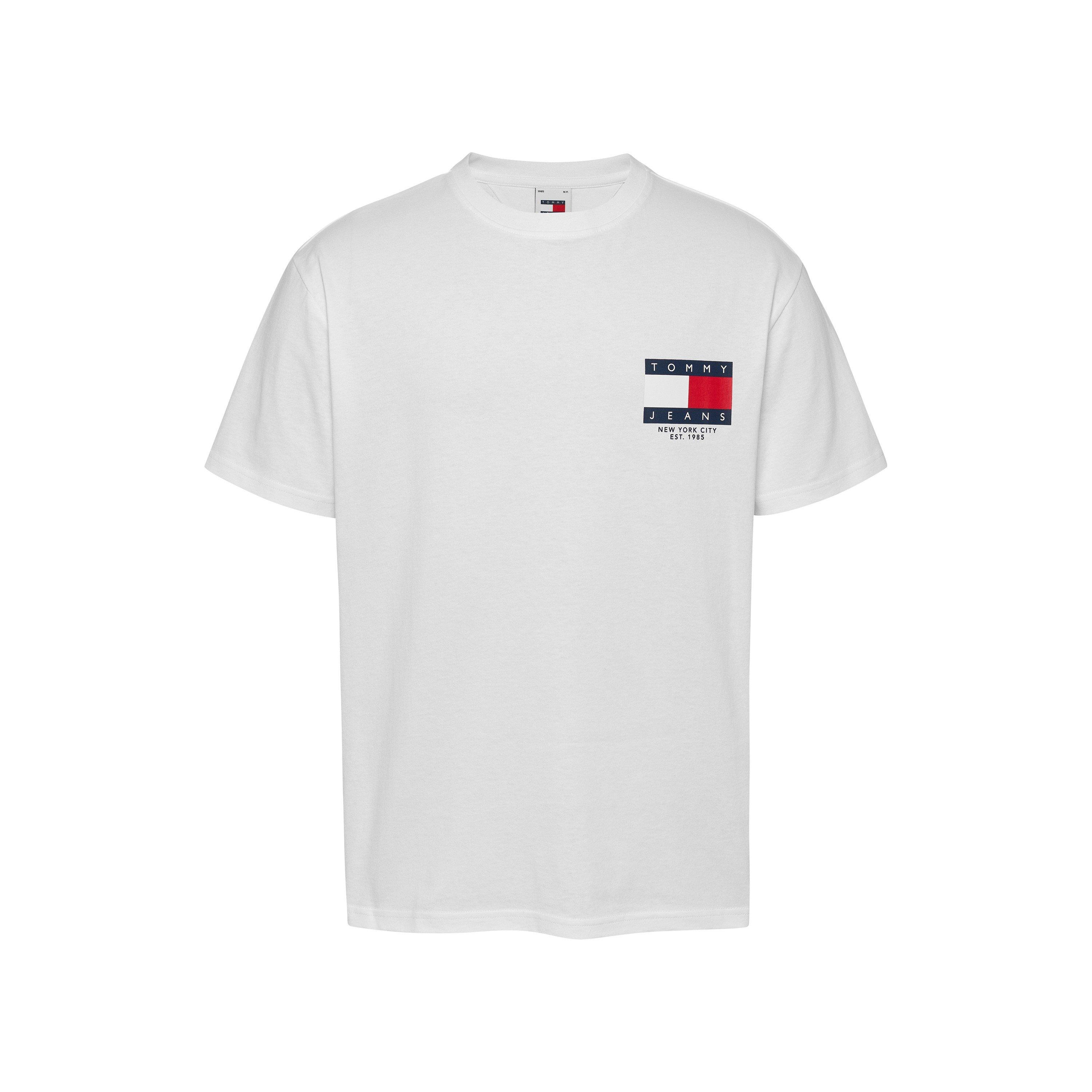 Branco - Tommy Jeans - Tommy Jeans Tjm Reg Rwb Sig Flag Tee Ext - 5