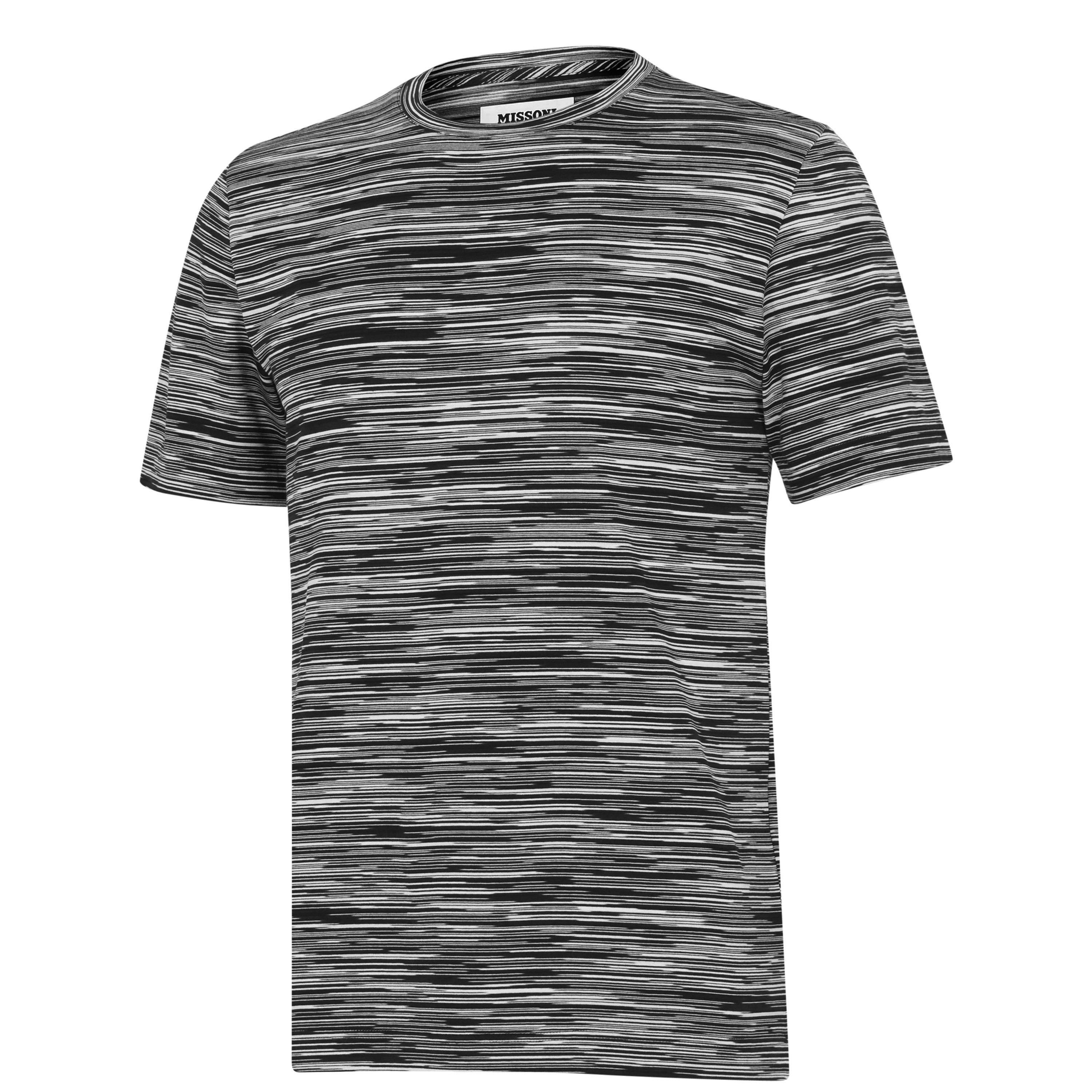 Blck/Wht F901B - Missoni - Broken Stripe T Shirt - 8
