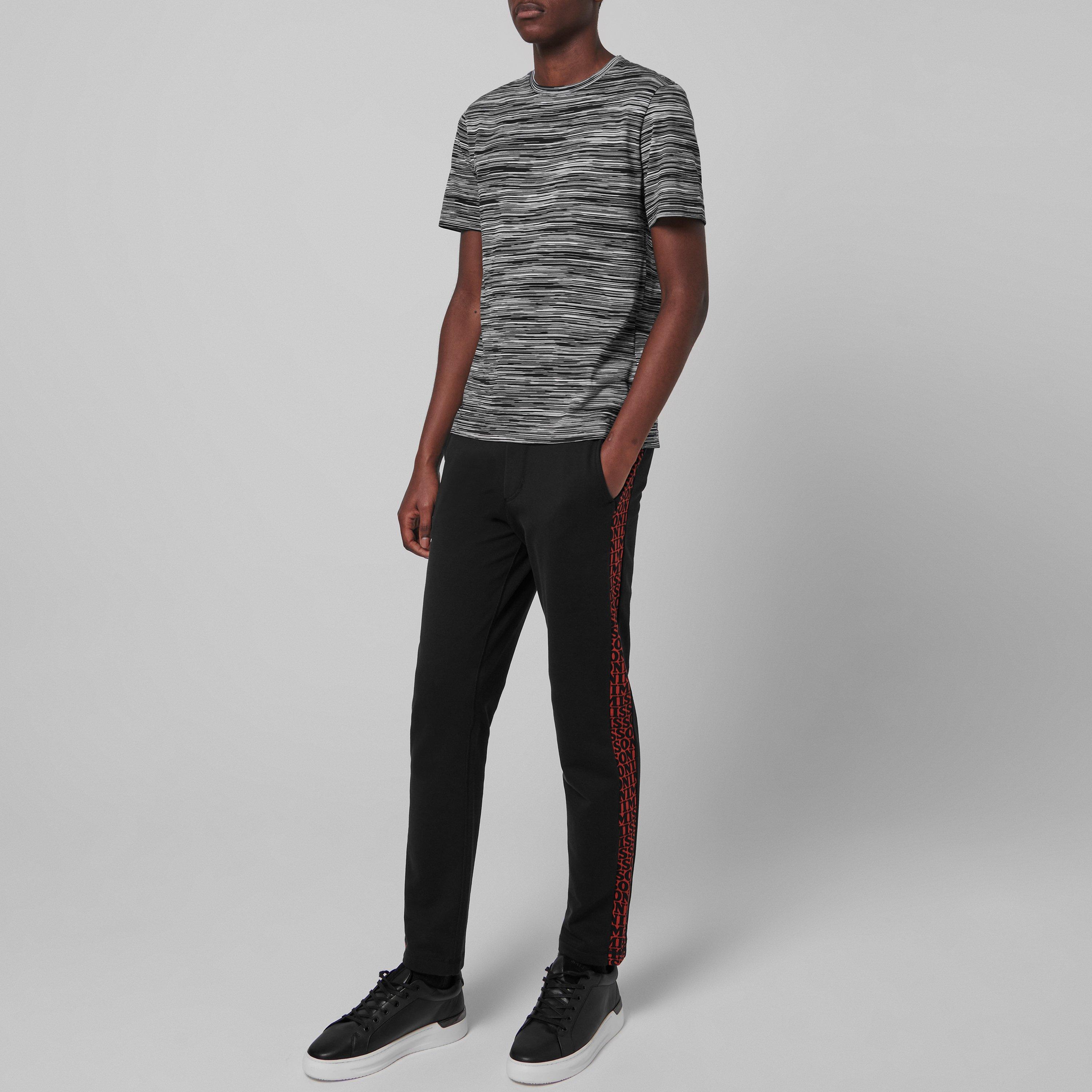 Blck/Wht F901B - Missoni - Broken Stripe T Shirt - 6