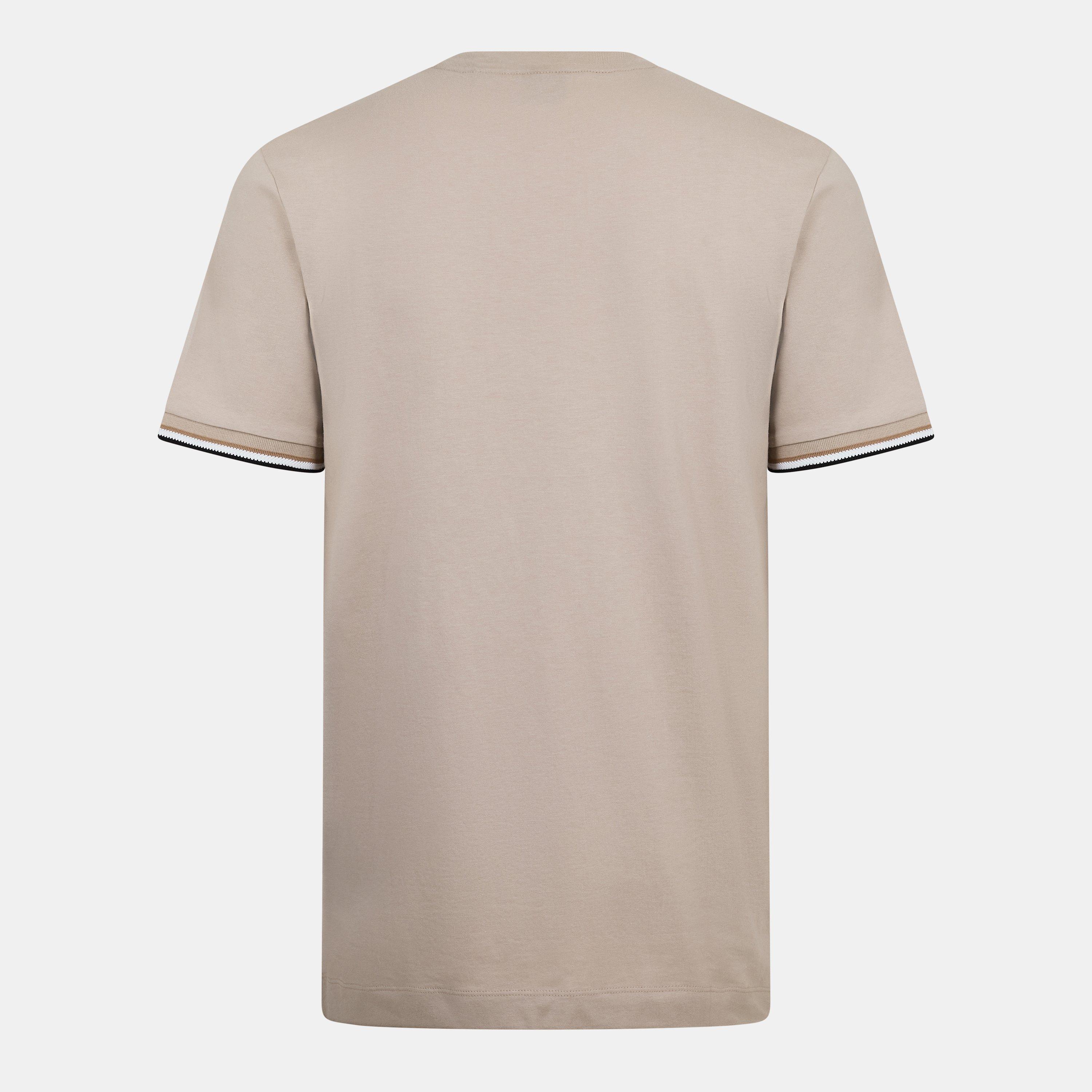 Light Beige - Boss - Men's HBB Thompson 04 Regular Fit T-Shirt - 2