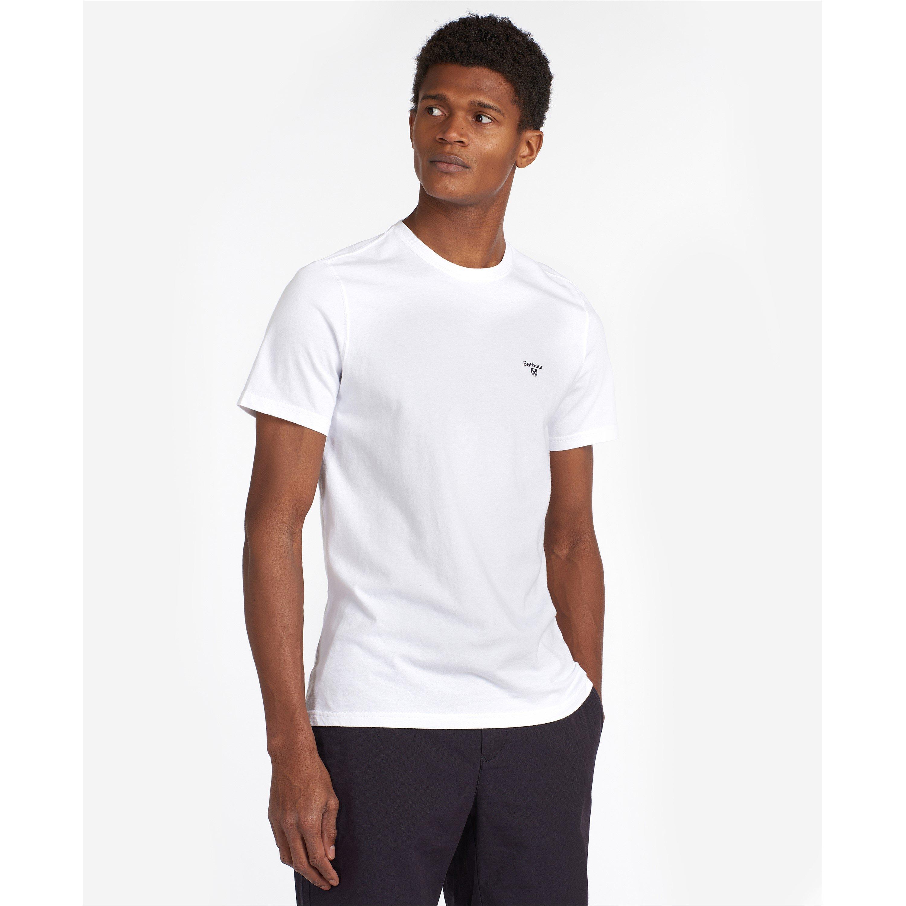 Tシャツ・カットソー BARBOUR Men T-shirt White MTS0670 WH11 Barbour x Norse Logo Tee