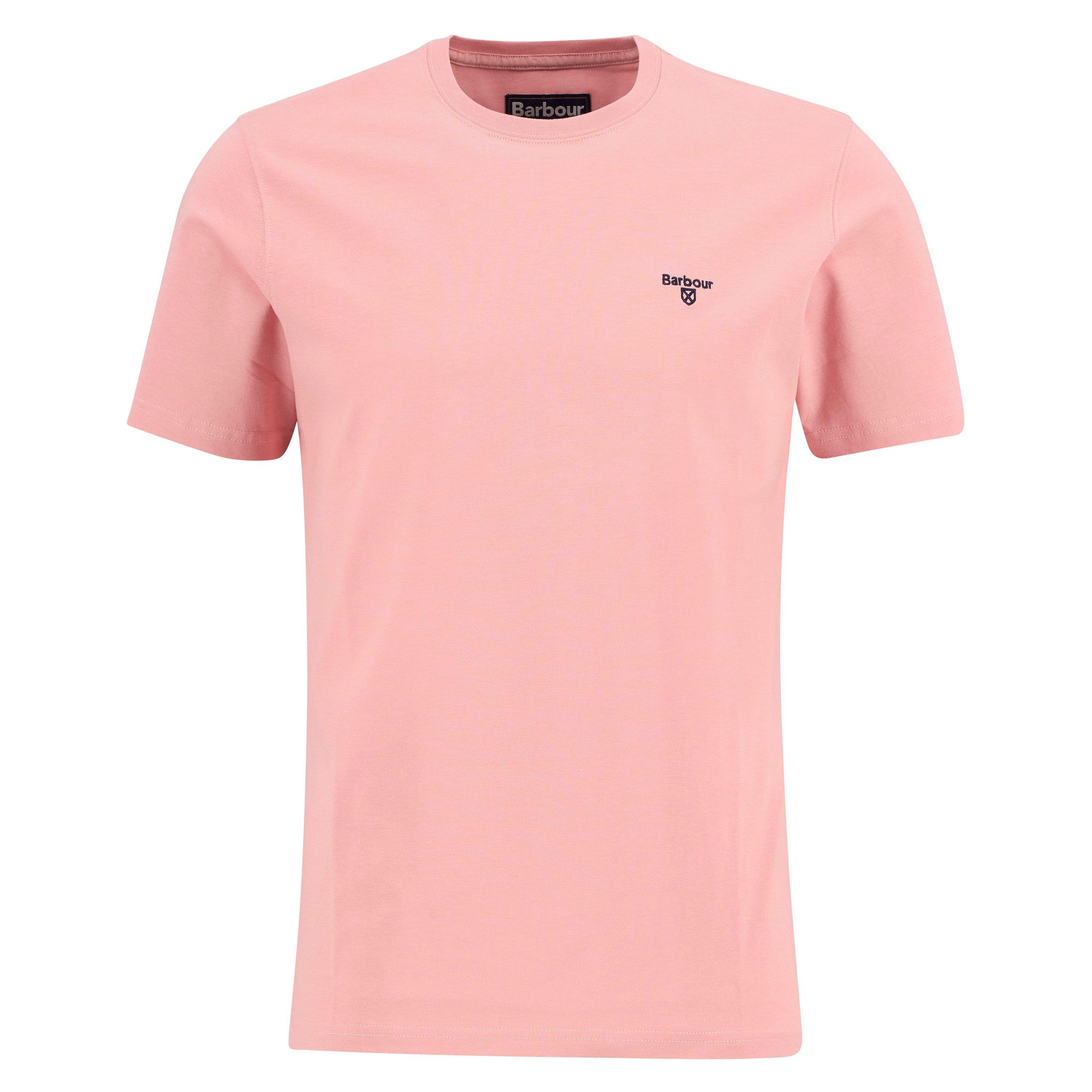 Barbour Mens Essentials Sports T-Shirt - Minerl Pnk PI95 - L