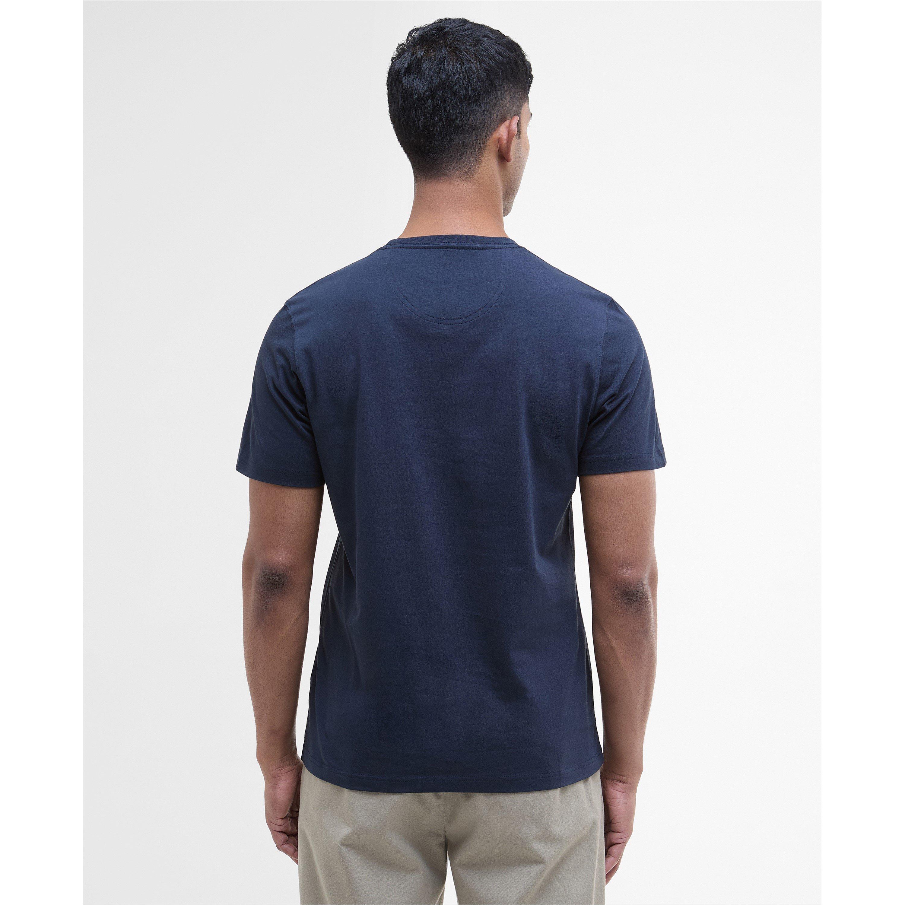 Navy NY91 - Barbour - Mens Essentials Sports T-Shirt - 3