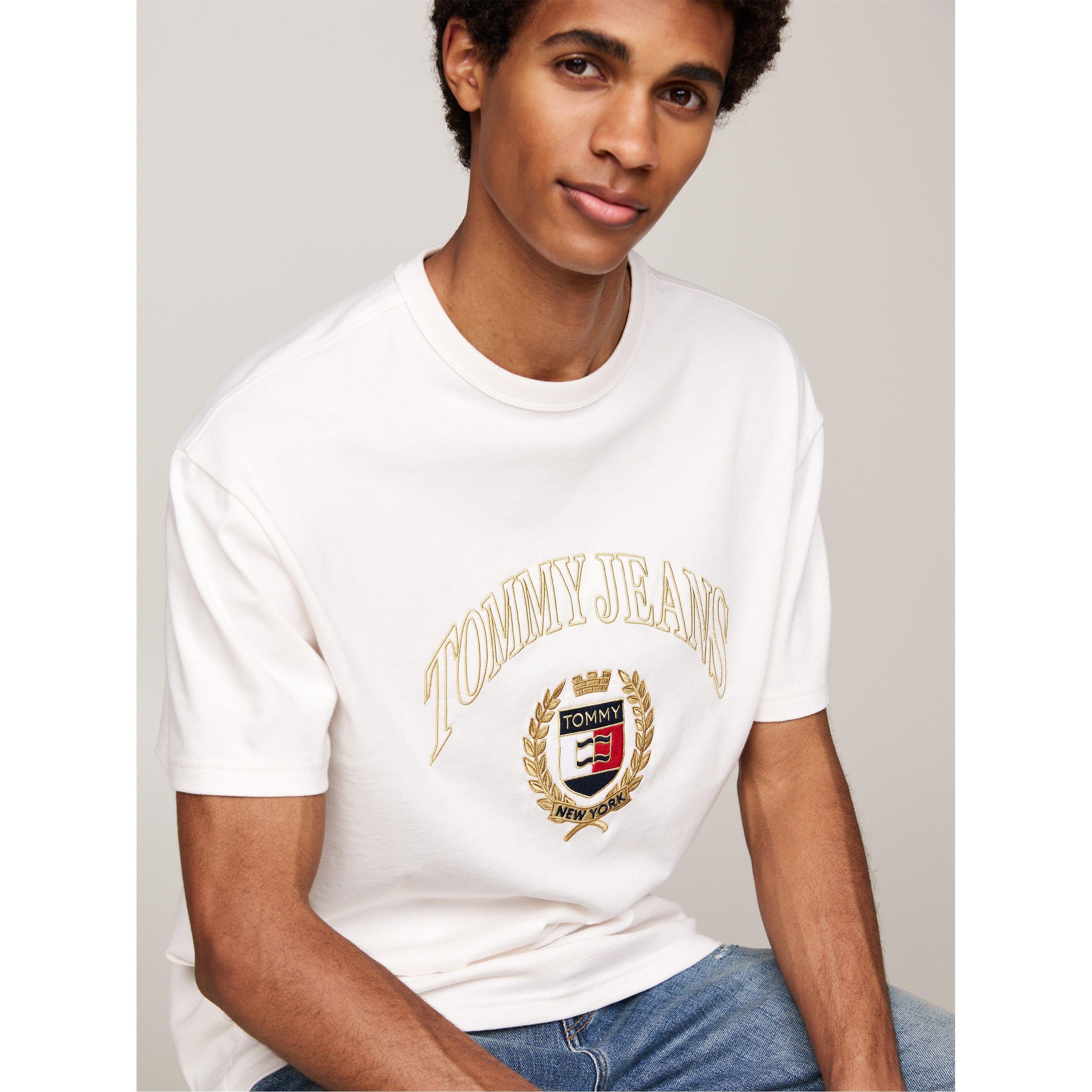 Branco Antigo - Tommy Jeans - Gold Crest T-Shirt - 2