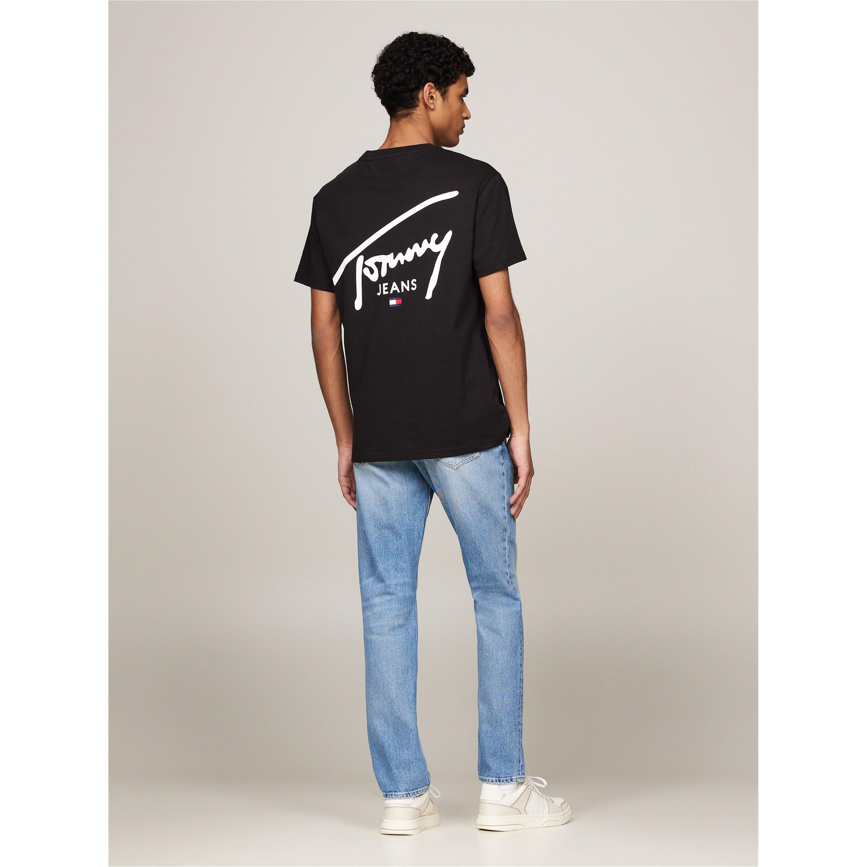 Black - Tommy Jeans - Tjm Reg Signature Print Tee Ext - 7
