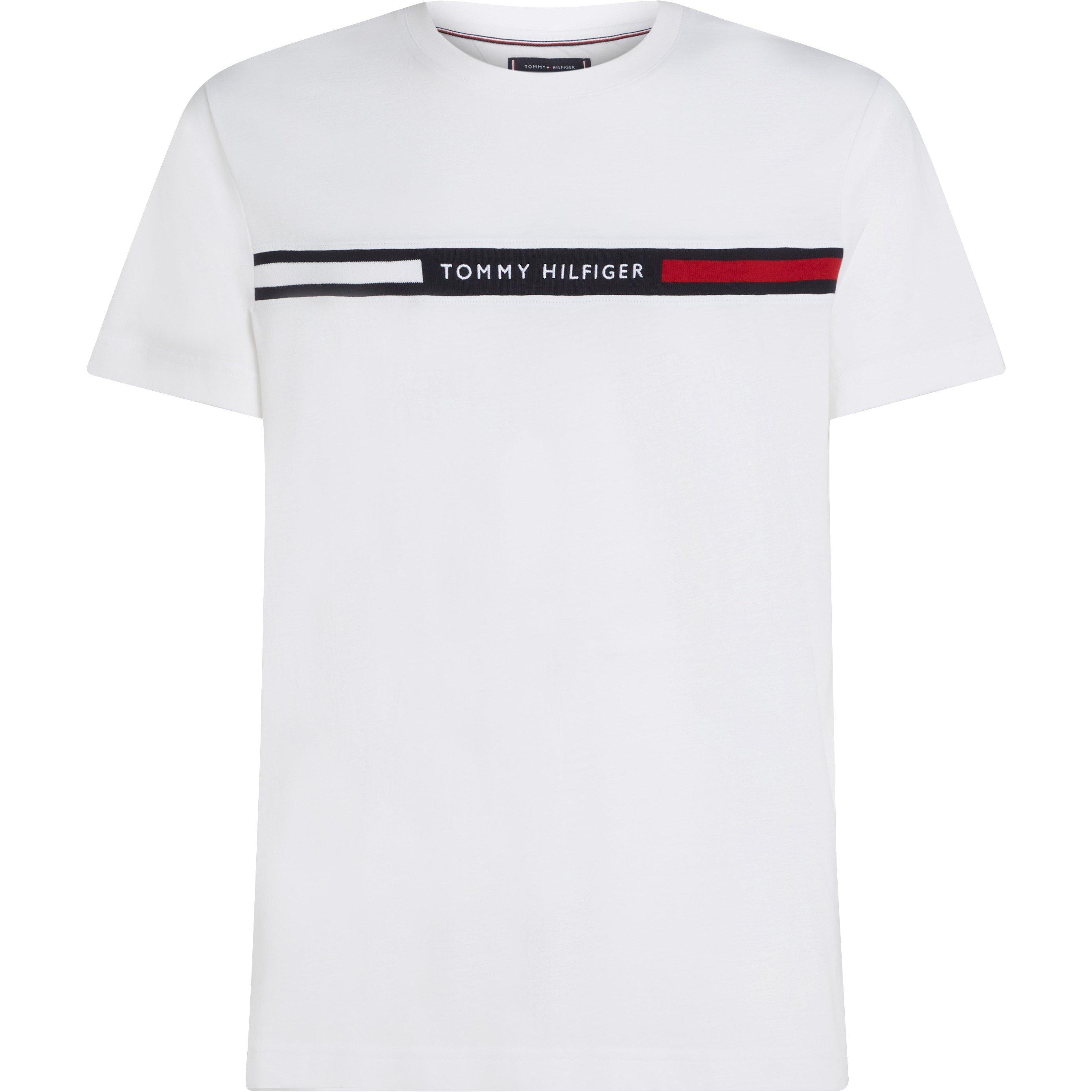 White - Tommy Hilfiger - Logo Panel T-Shirt - 1