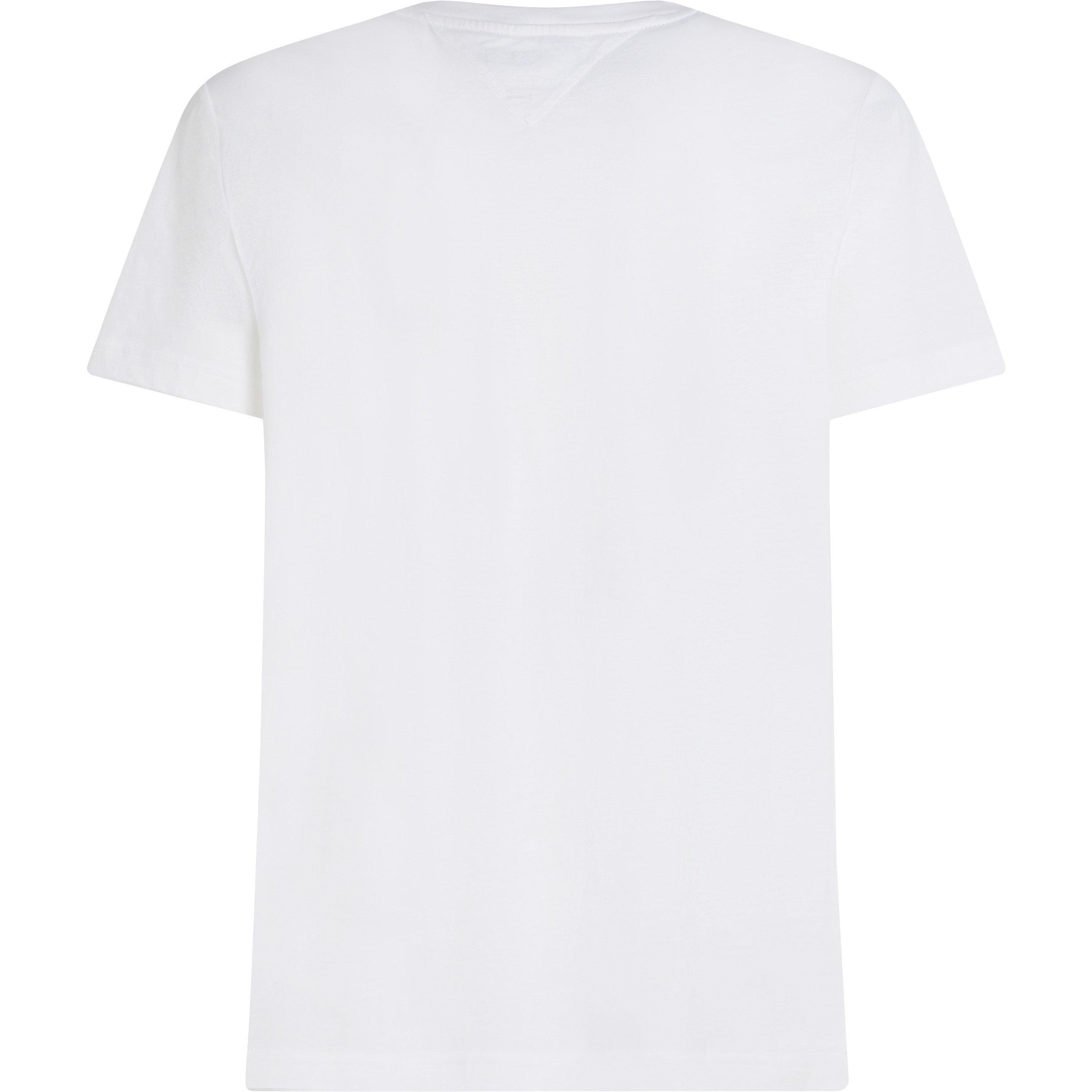 White - Tommy Hilfiger - Logo Panel T-Shirt - 3
