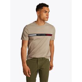 Tommy Hilfiger Logo Panel T Shirt