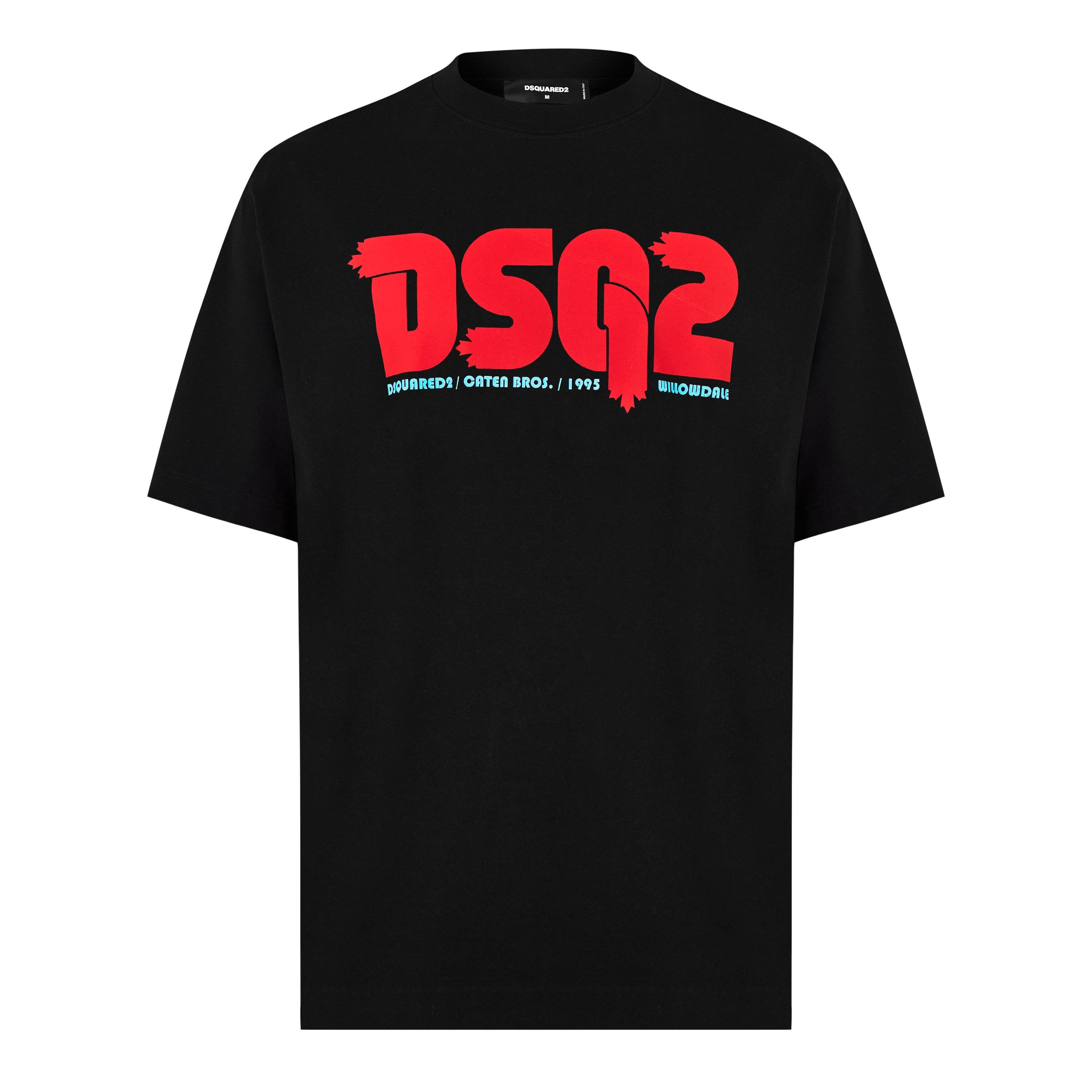 Black - DSquared2 - Dsq2 Regular Fit T-Shirt - 7
