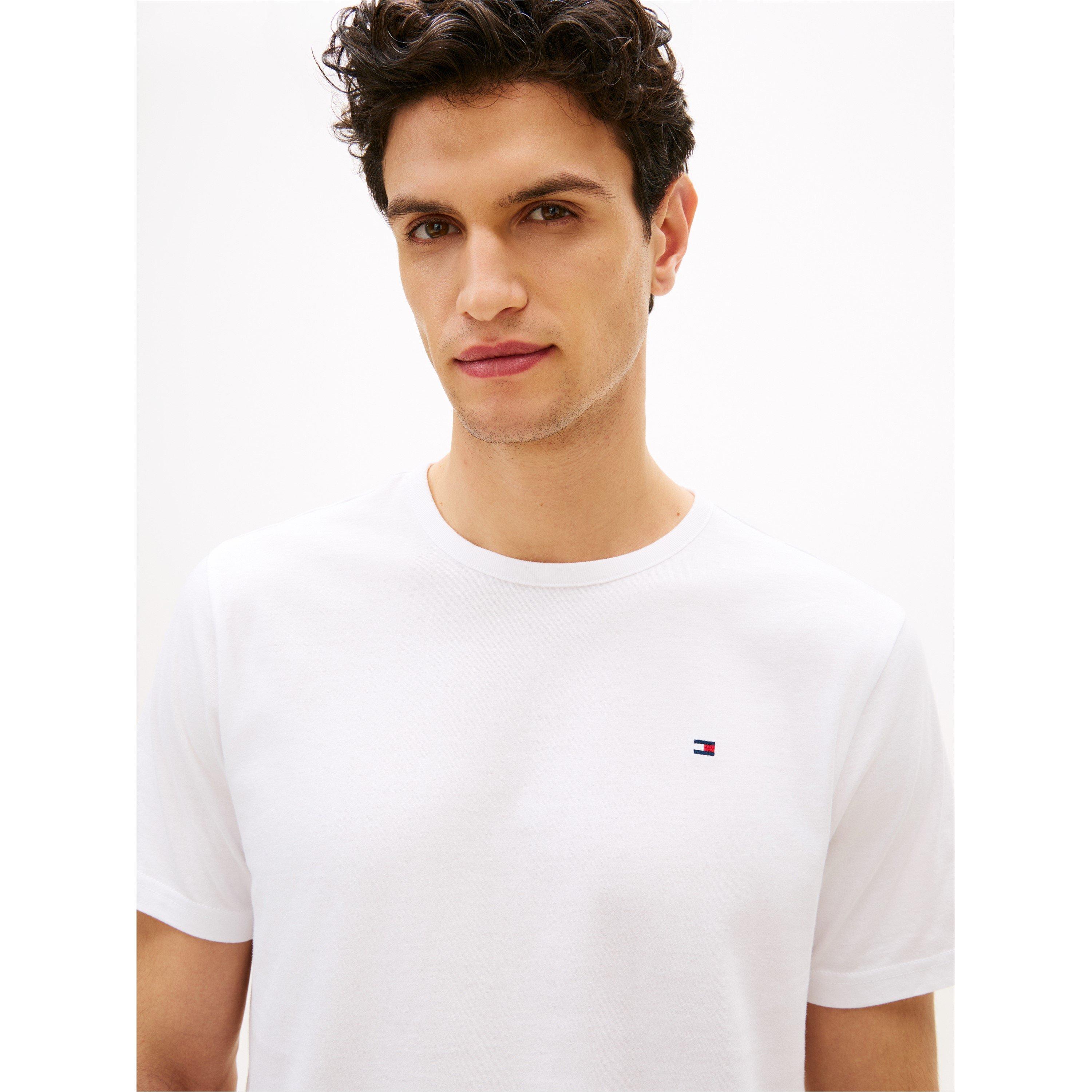 Blue/Grey/White - Tommy Hilfiger - 3 Pack Short Sleeve T-Shirts - 4