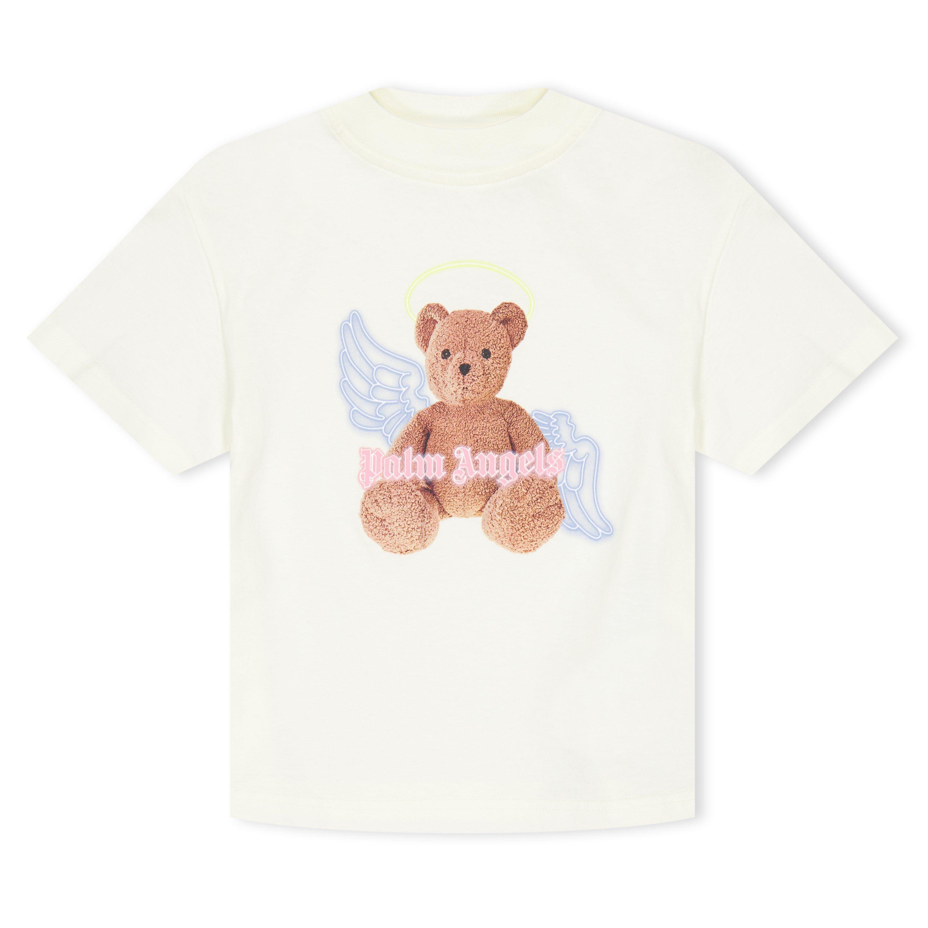 Palm Angels Bear Angel T-Shirt Juniors - White 0460 - Size 12Y+