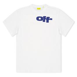 Off White Split Graphic T Shirt Juniors