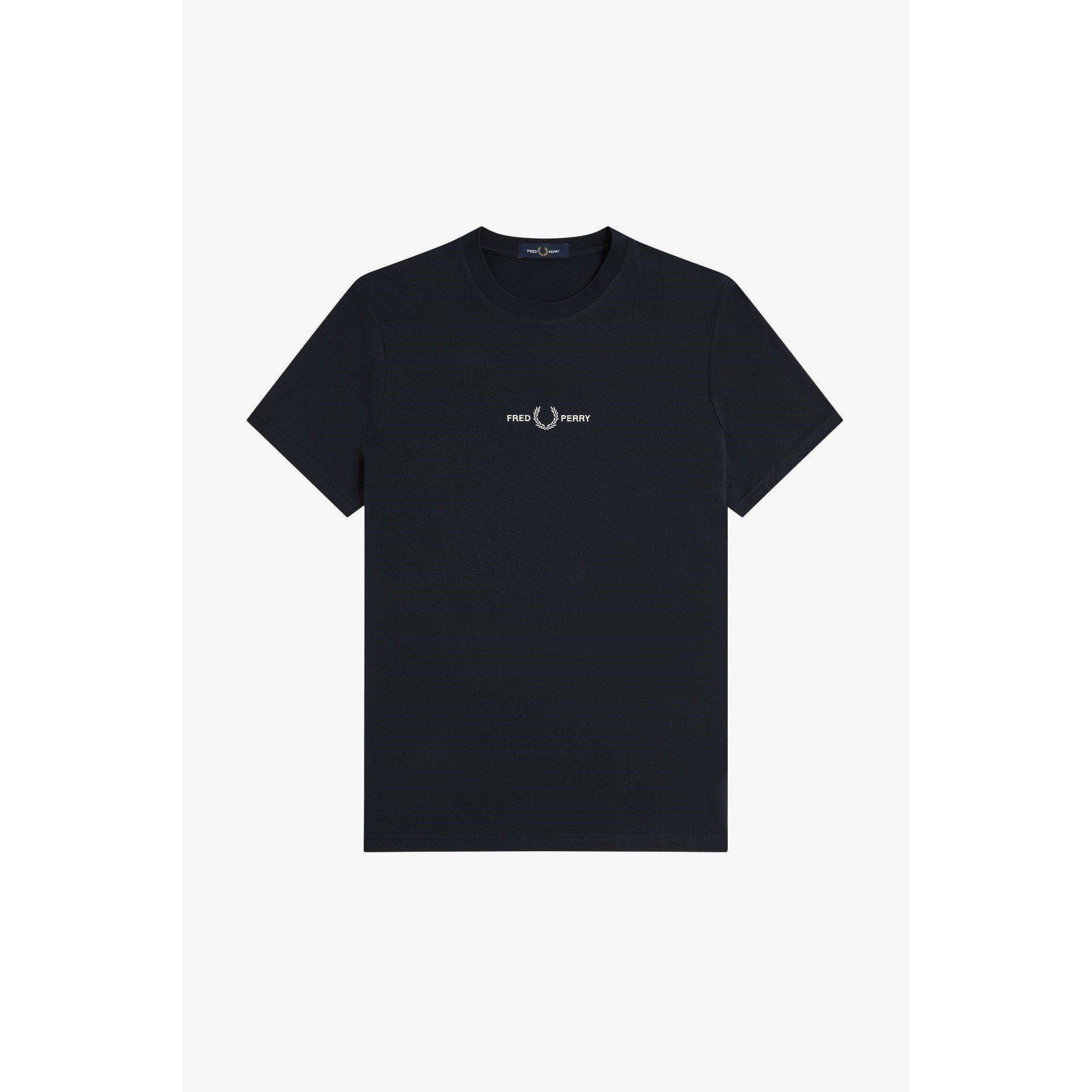 Navy 248 - Fred Perry - Embroidered Logo T Shirt - 1