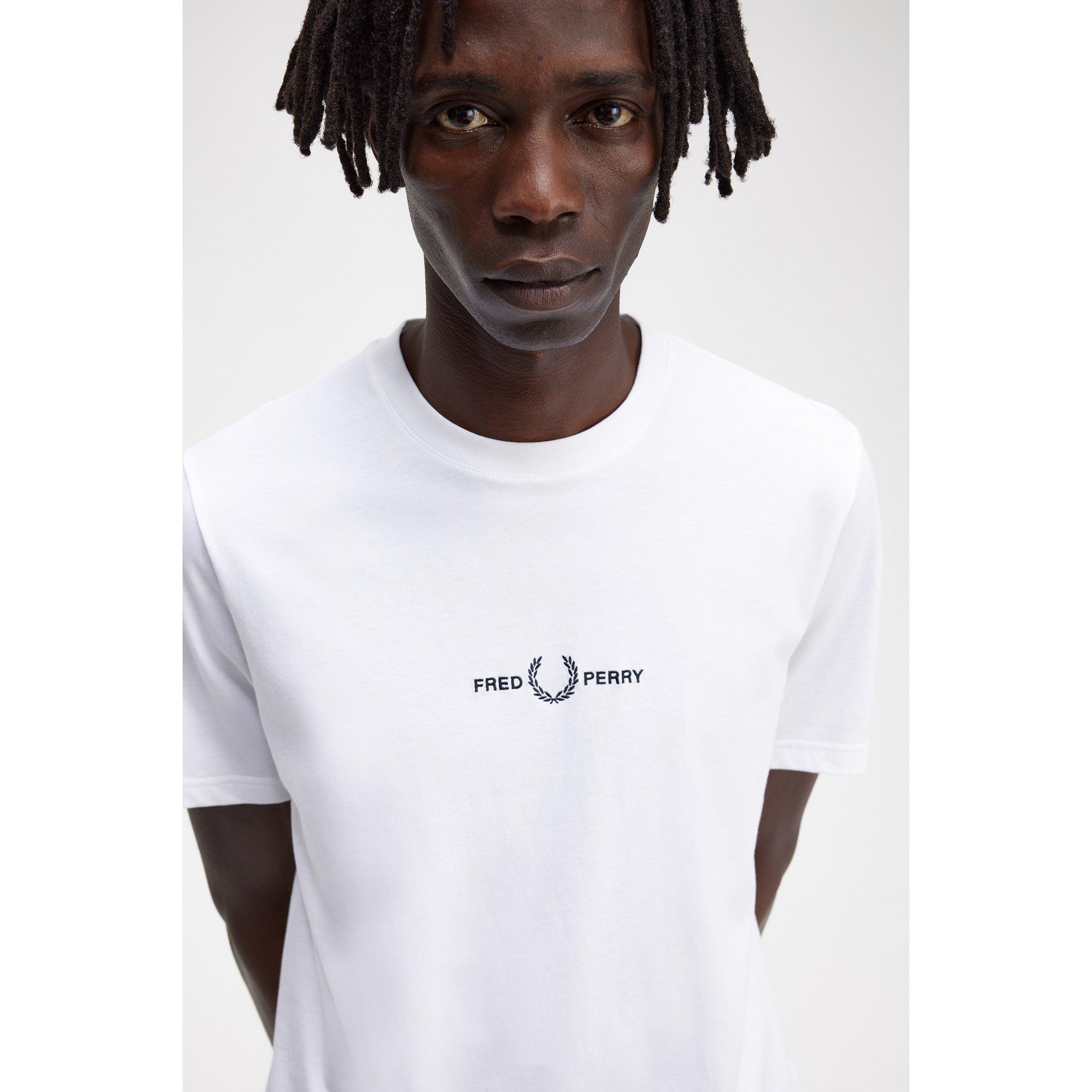 White 100 - Fred Perry - Logo T Shirt - 11