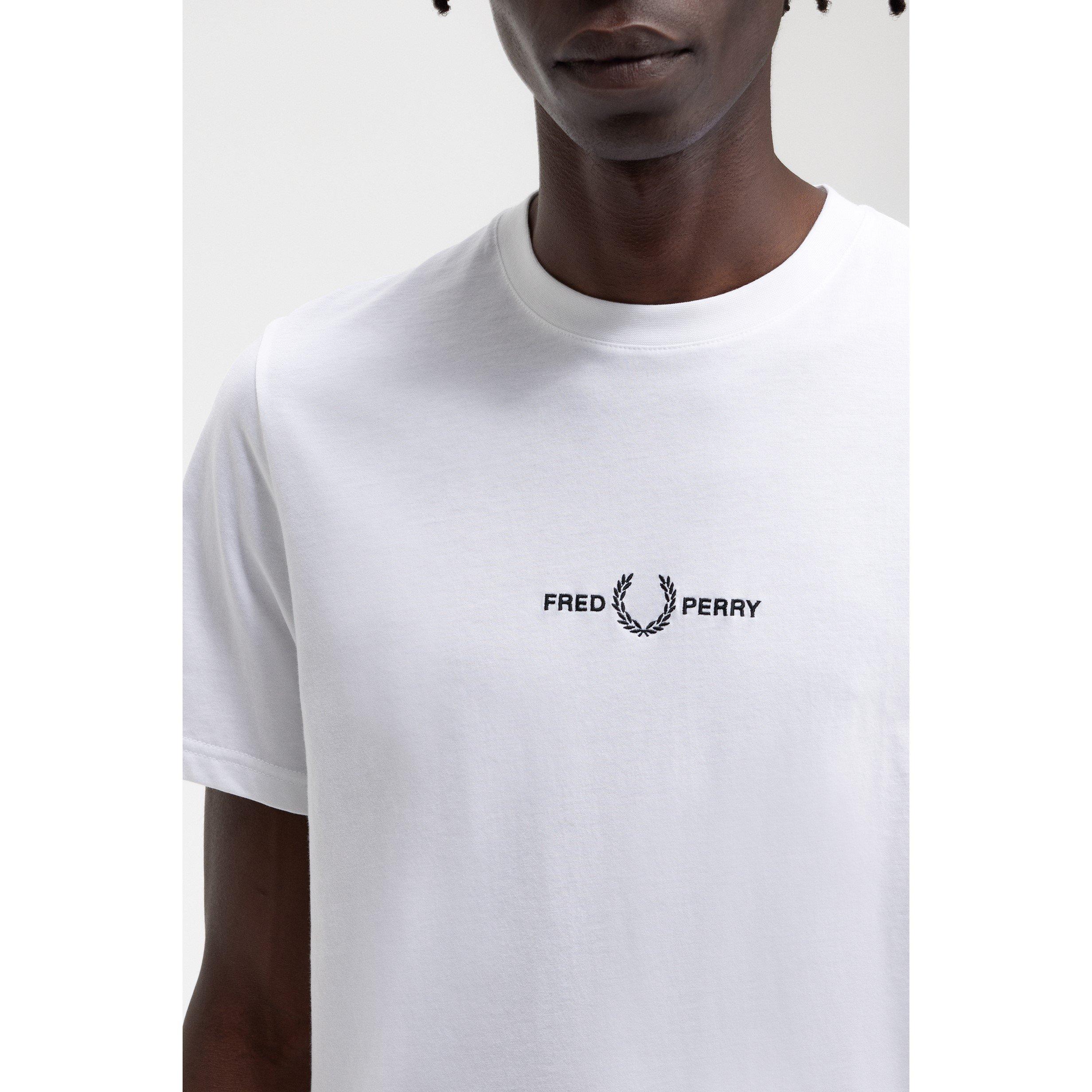 White 100 - Fred Perry - Logo T Shirt - 12