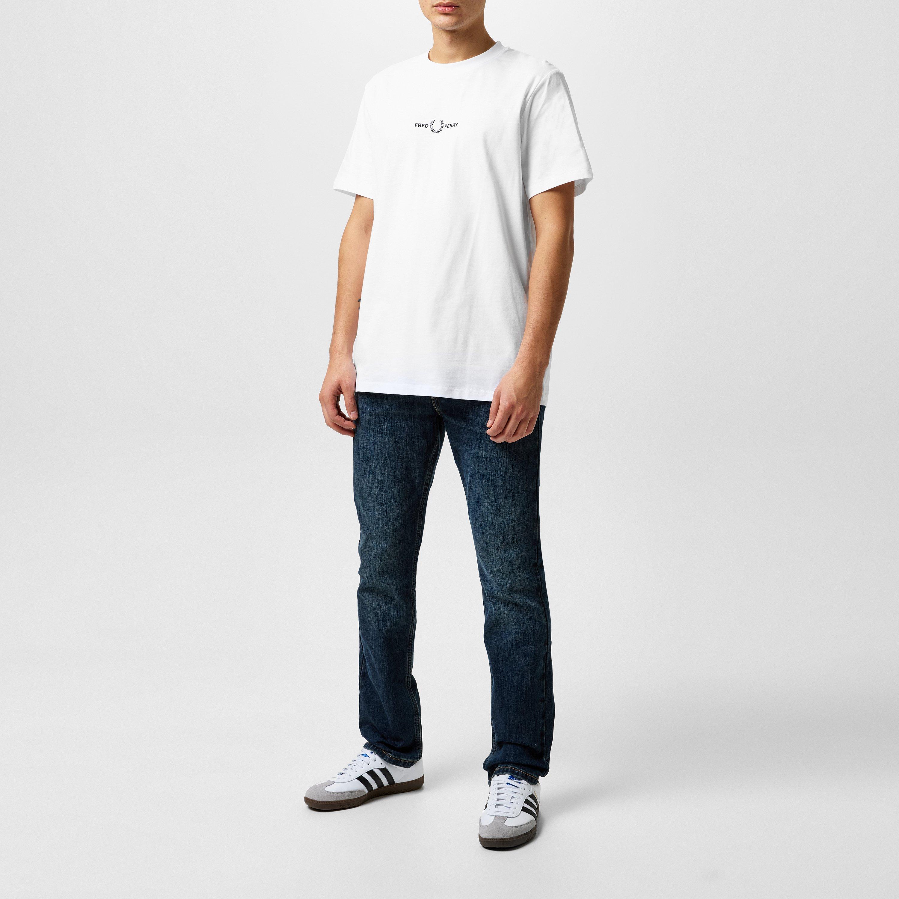 White 100 - Fred Perry - Logo T Shirt - 7
