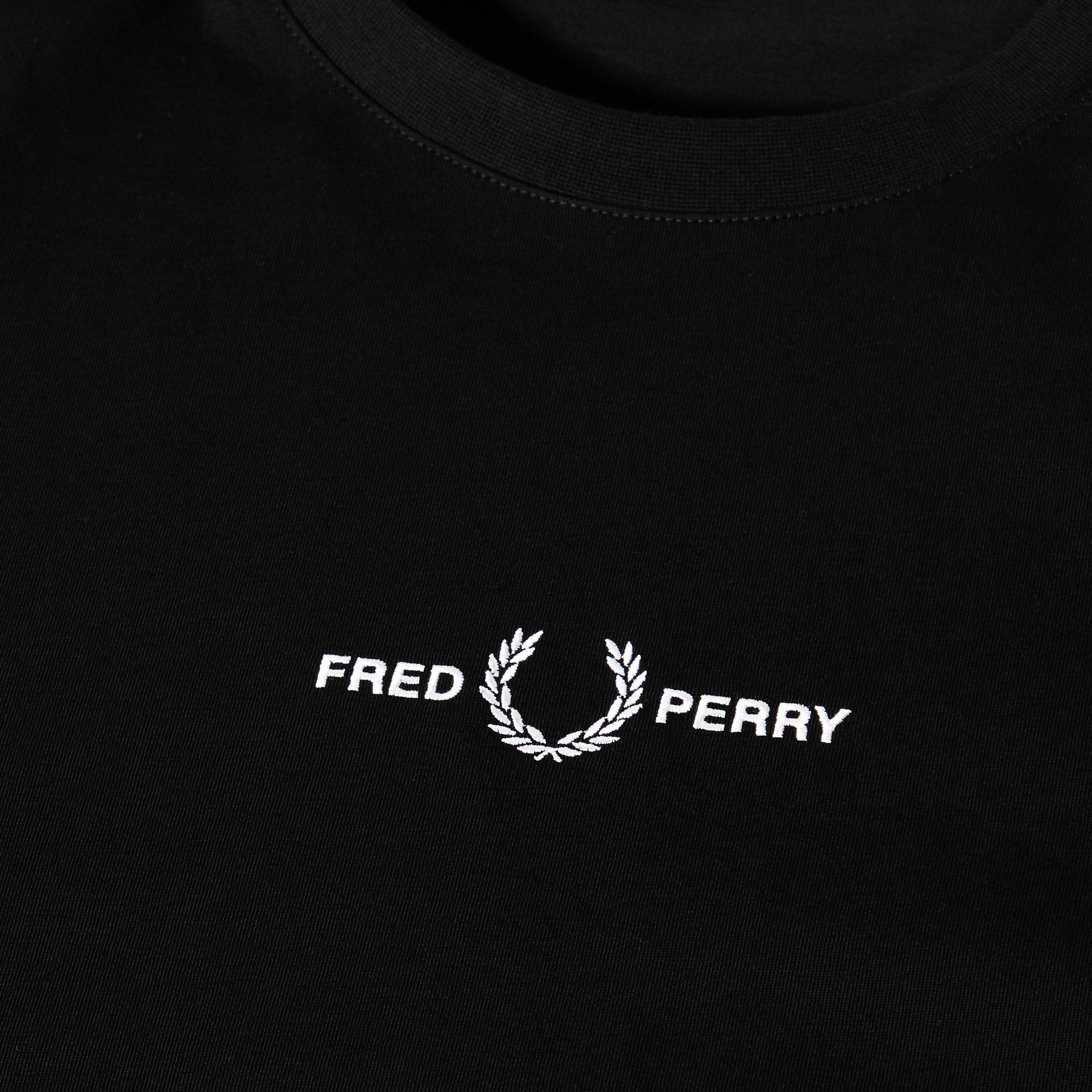 Black 102 - Fred Perry - Embroidered Logo T Shirt - 5