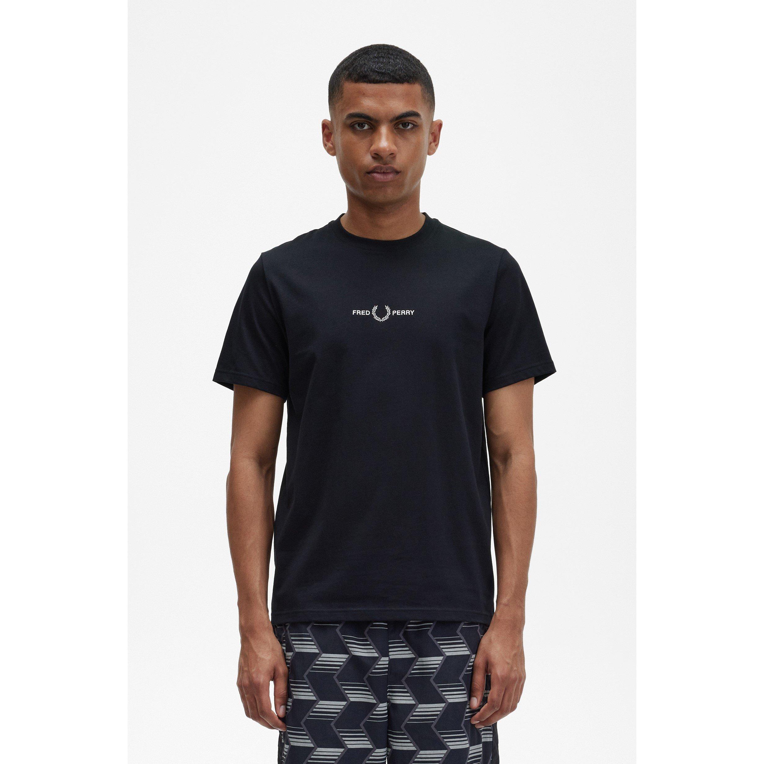 Black 102 - Fred Perry - Embroidered Logo T Shirt - 3