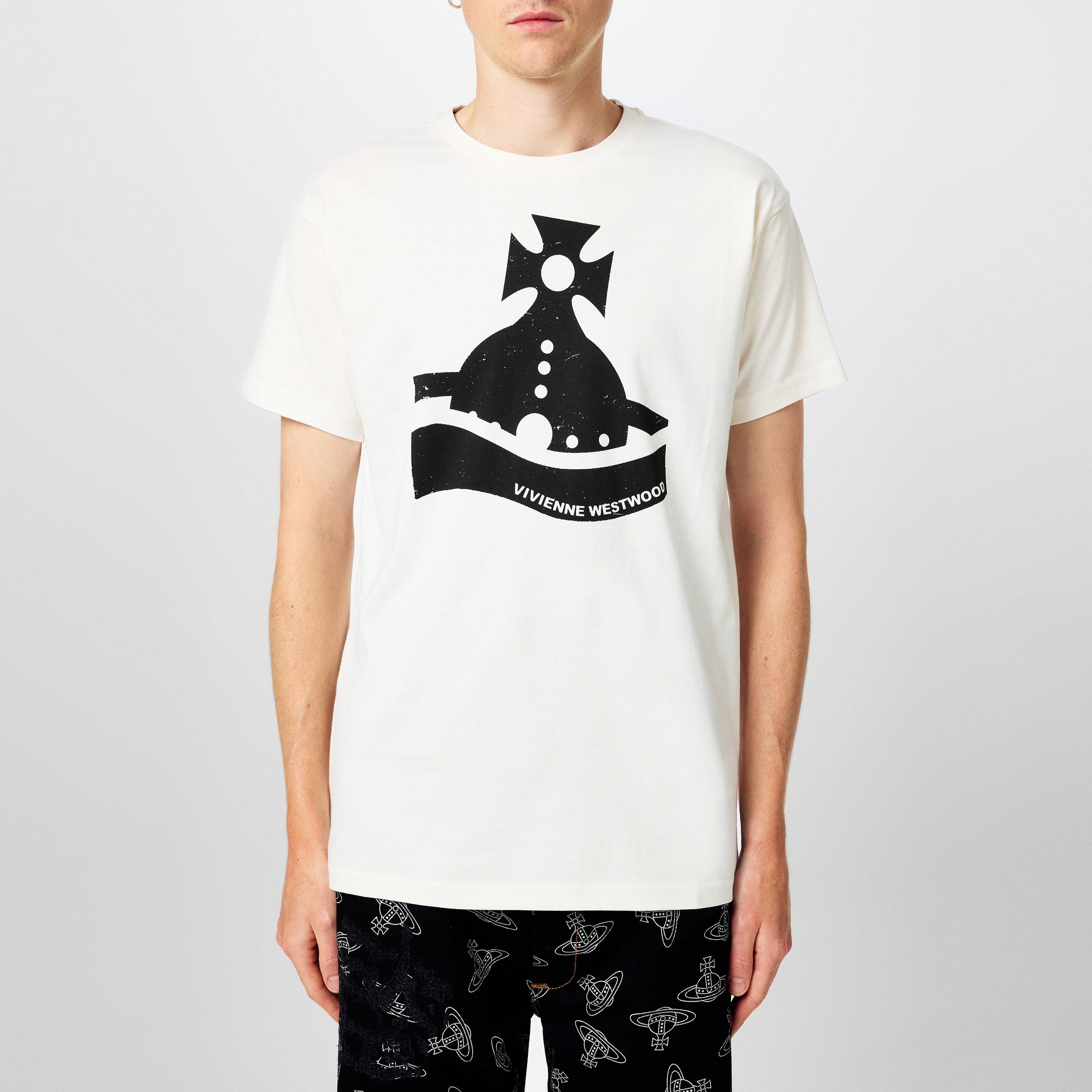 【Vivienne Westwood】'Sunken Orb' プリントTシャツ 関送無料 Vivienne Westwood】'Sunken Orb' プリントTシャツ 関送無料
