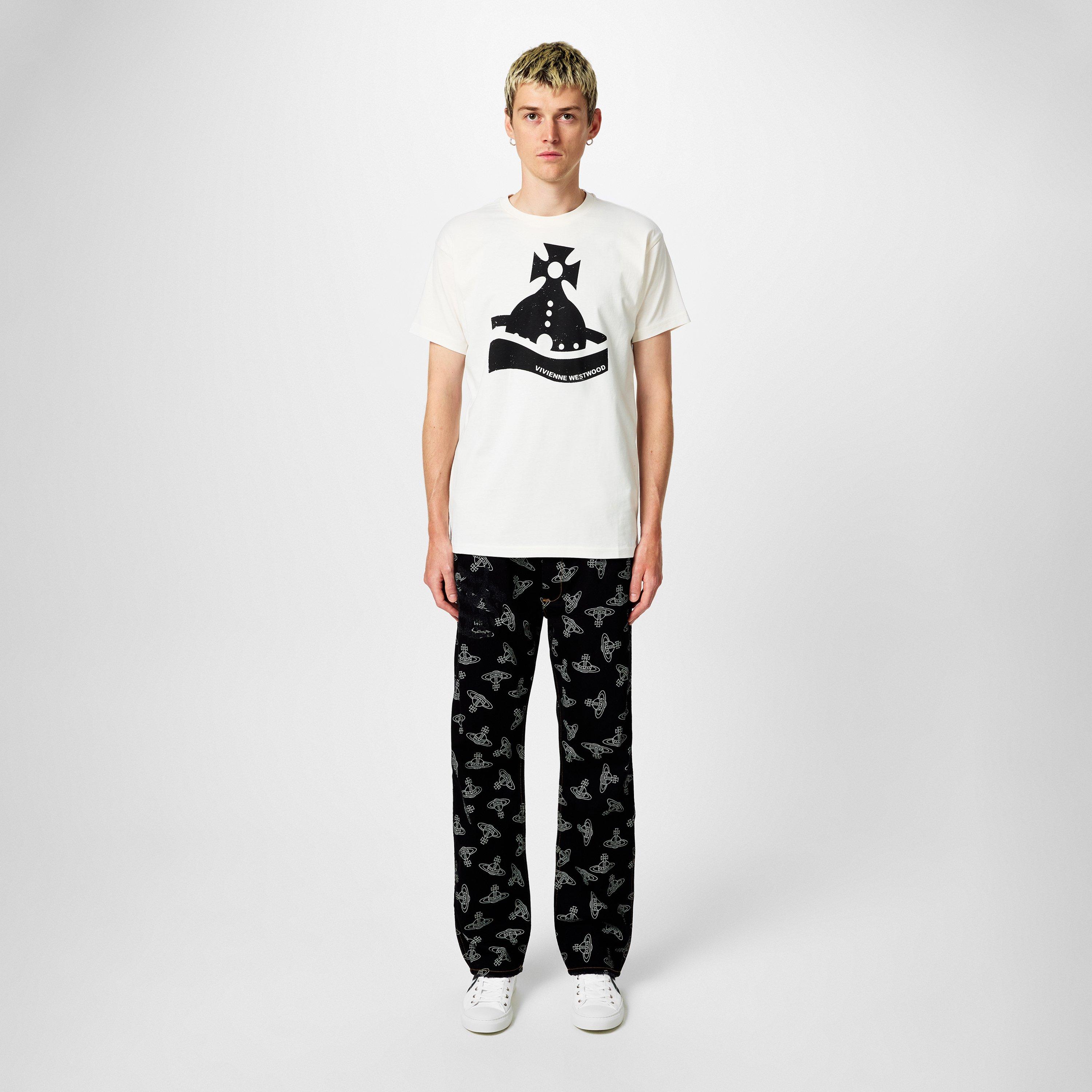 White - Vivienne Westwood - Sunken Orb T-Shirt - 4