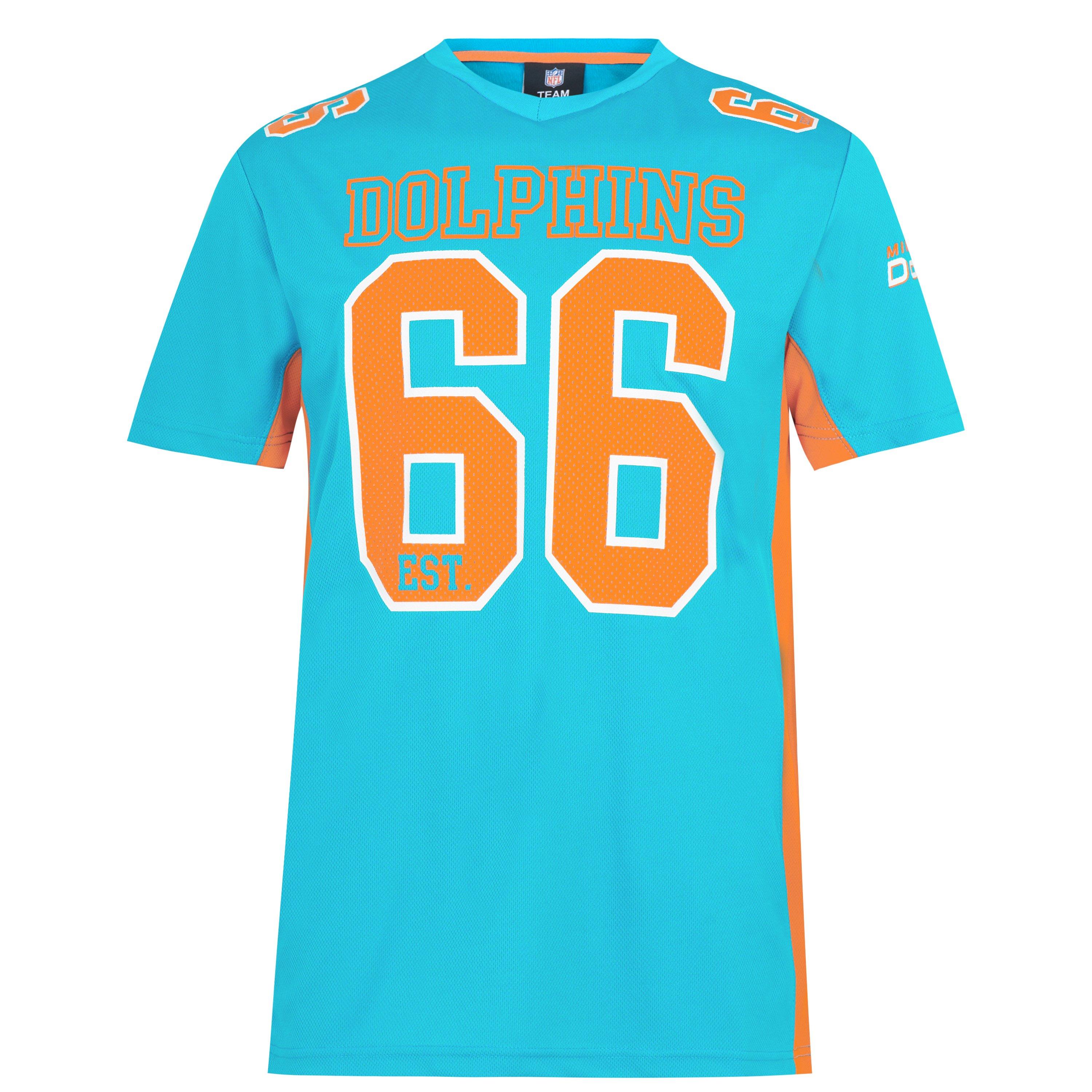 NFL | Mesh Jersey Mens | T-shirts de Desempenho de Manga Curta