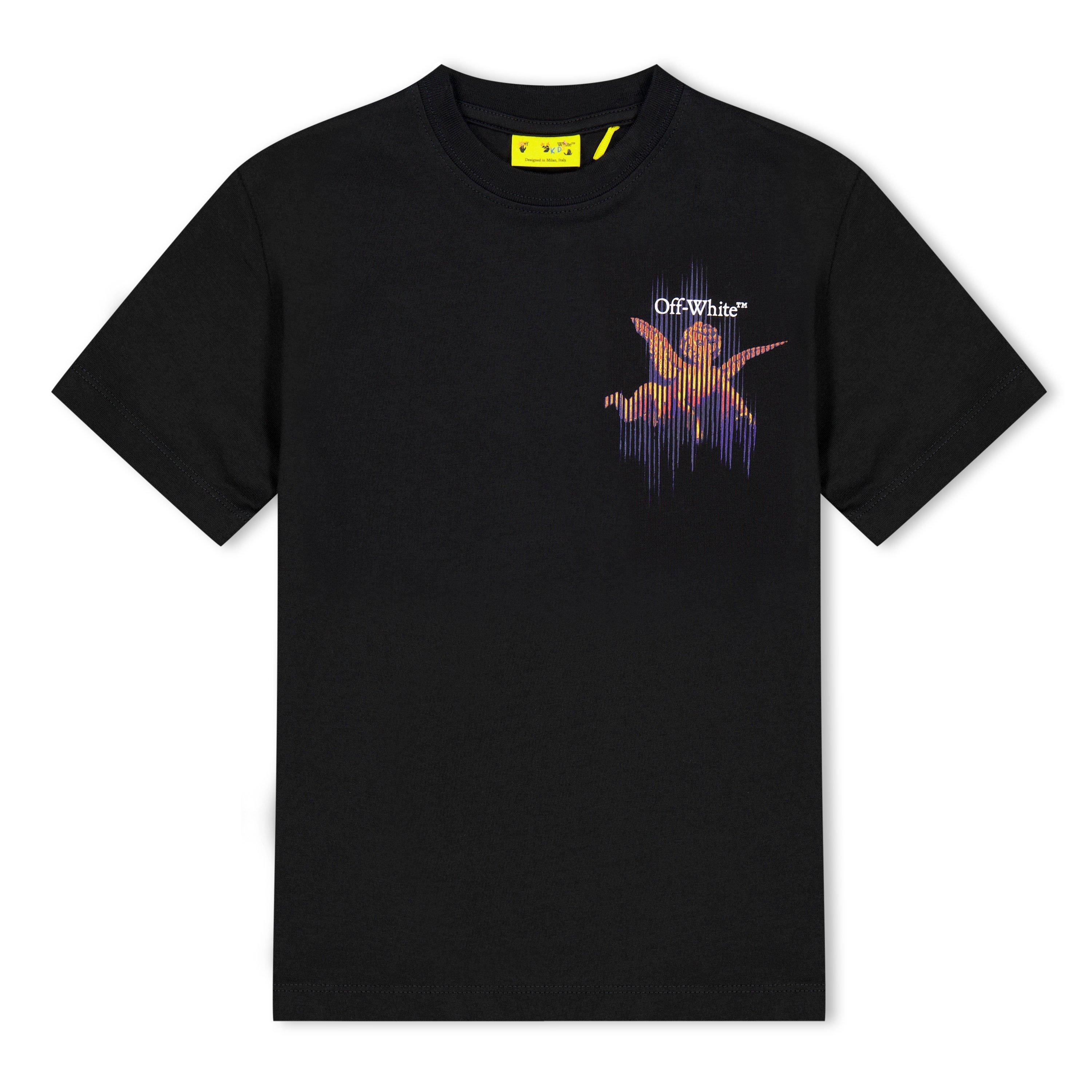 Black 1001 - Off White - Unisex Caravaggio Graphic T-Shirt, Cherub Design - 1