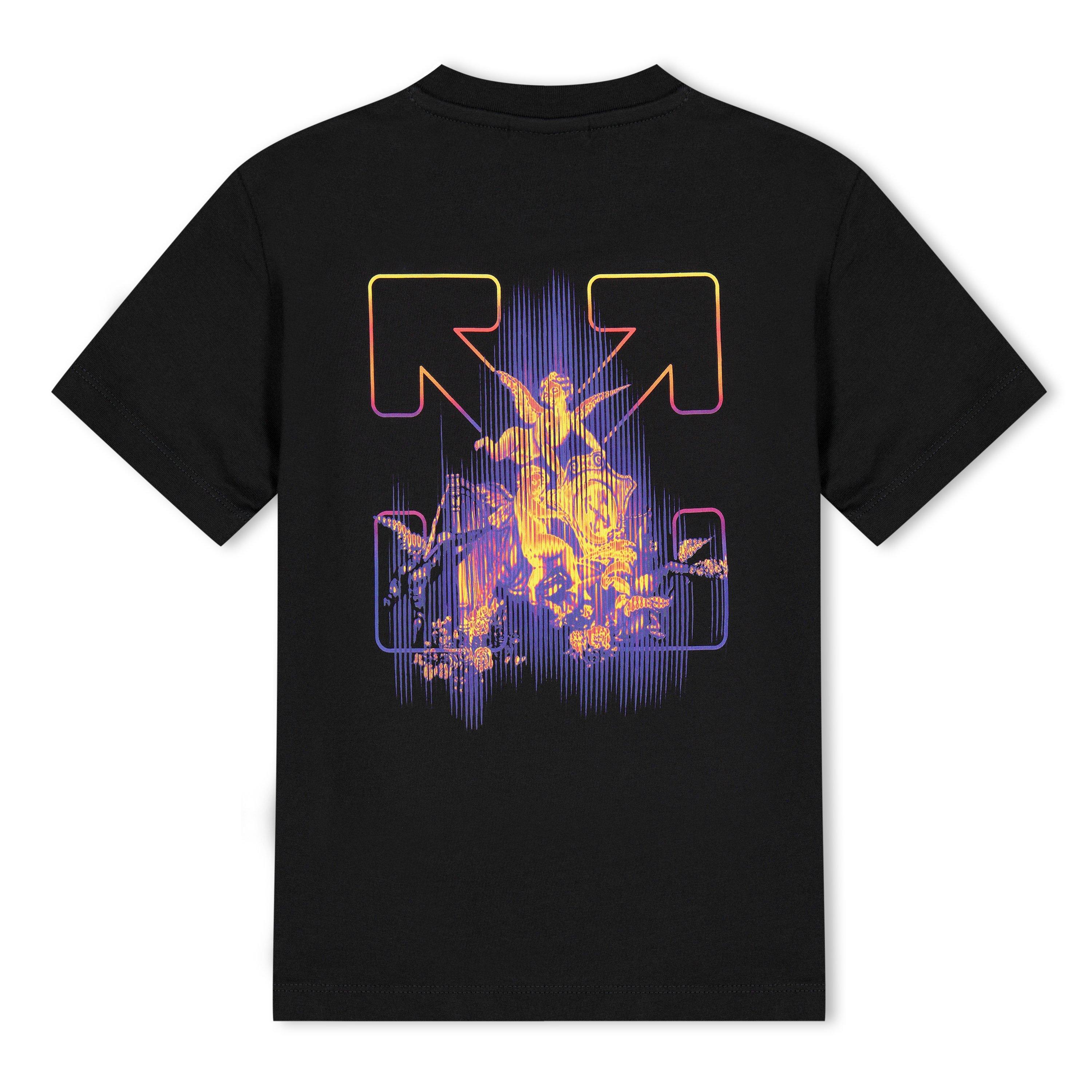 Black 1001 - Off White - Unisex Caravaggio Graphic T-Shirt, Cherub Design - 2