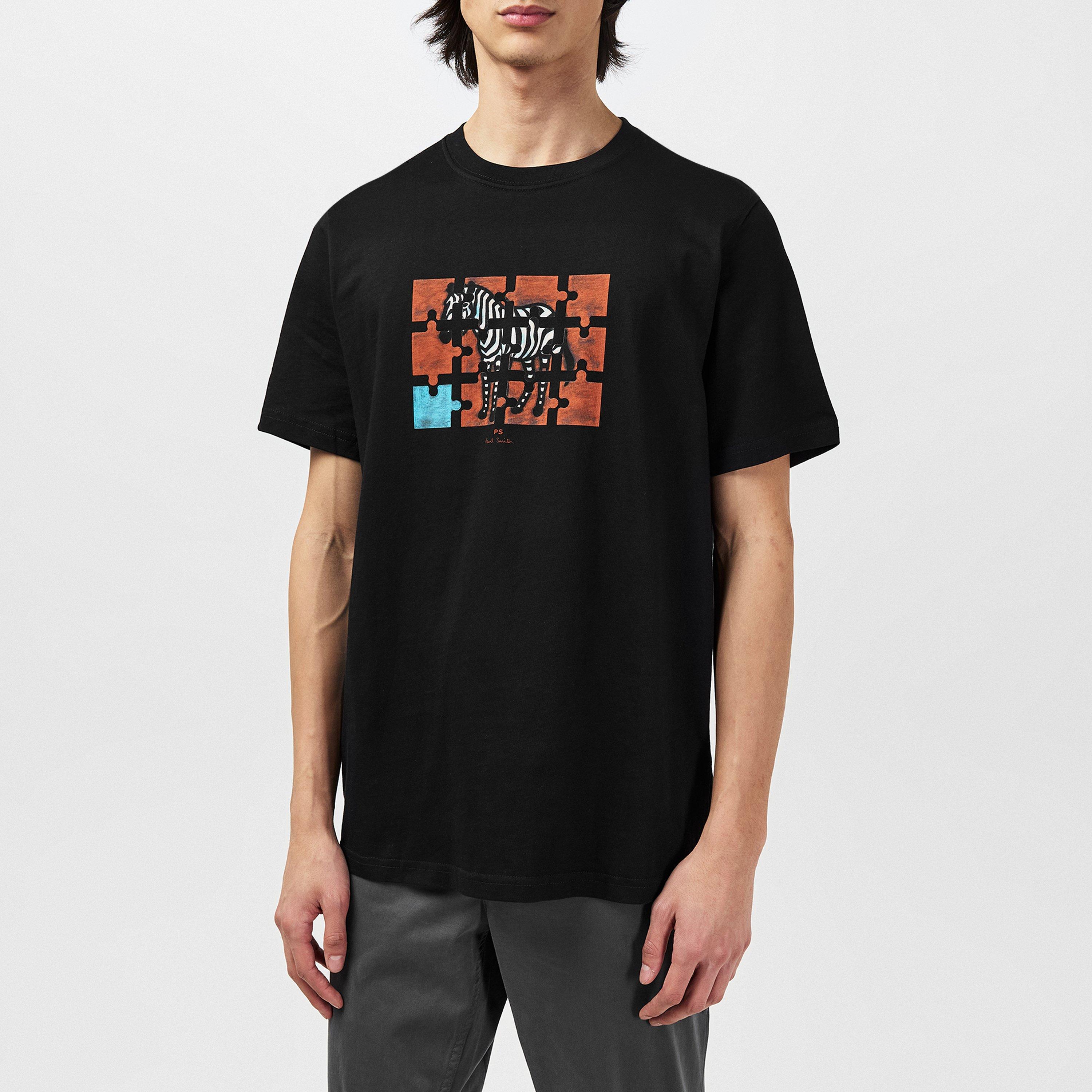 Black 79 - PS Paul Smith - Men's Jigsaw Zebra Regular Fit T-Shirt - 3