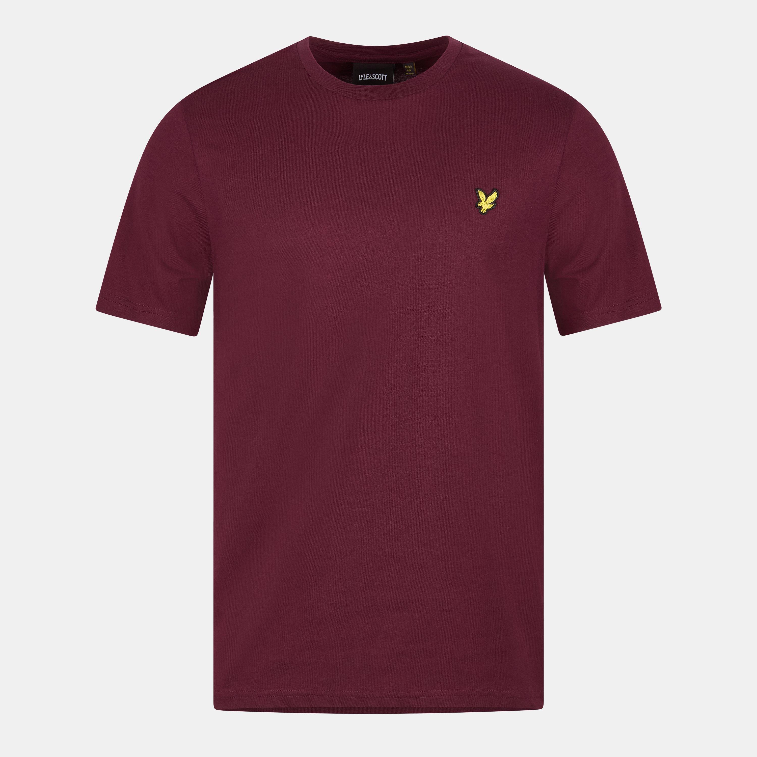 Lyle And Scott Men's Basic Logo T Shirt - Burgundy Z562 - XS