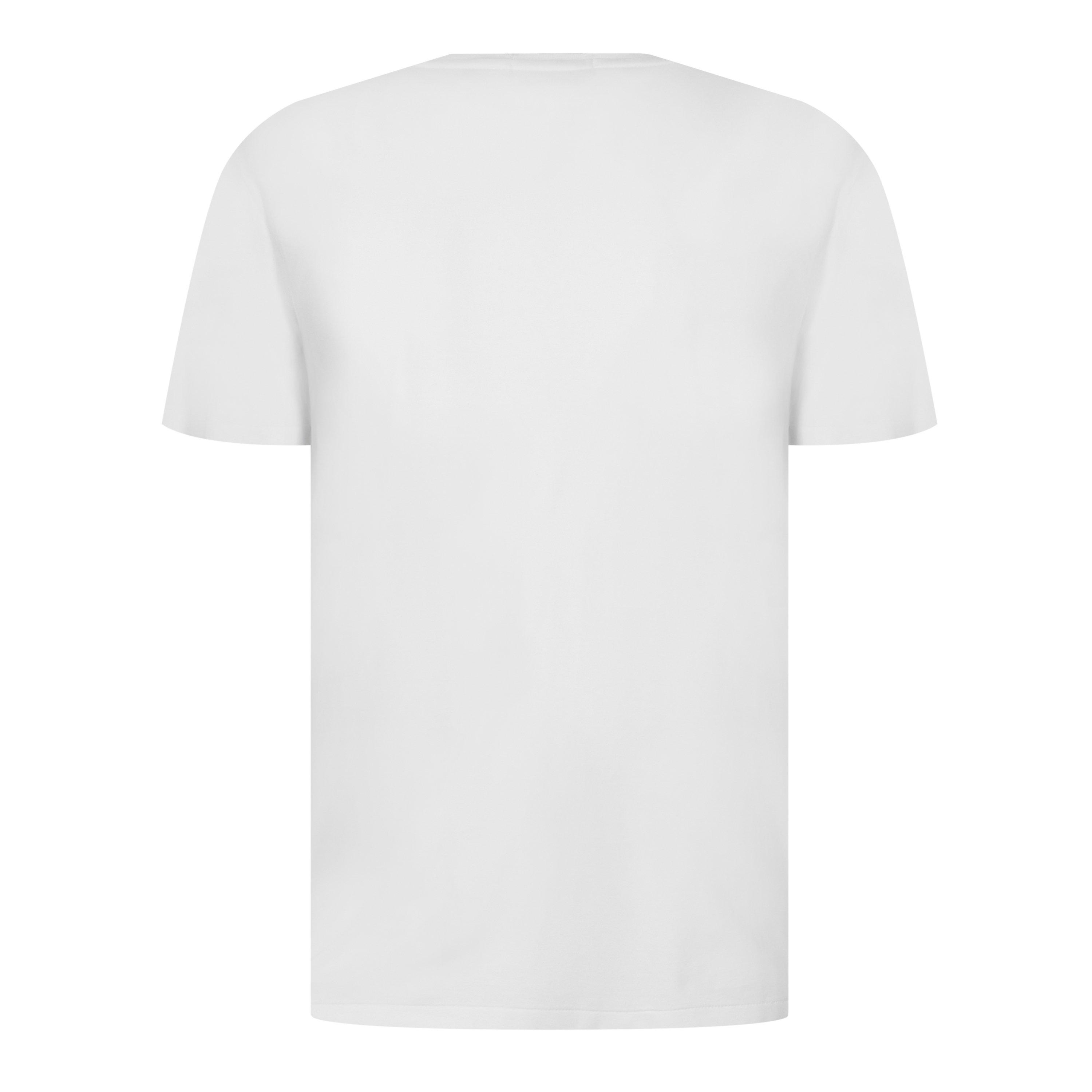 White/Navy - Polo Ralph Lauren - Mens Regular Fit Short Sleeve T-Shirt - 2