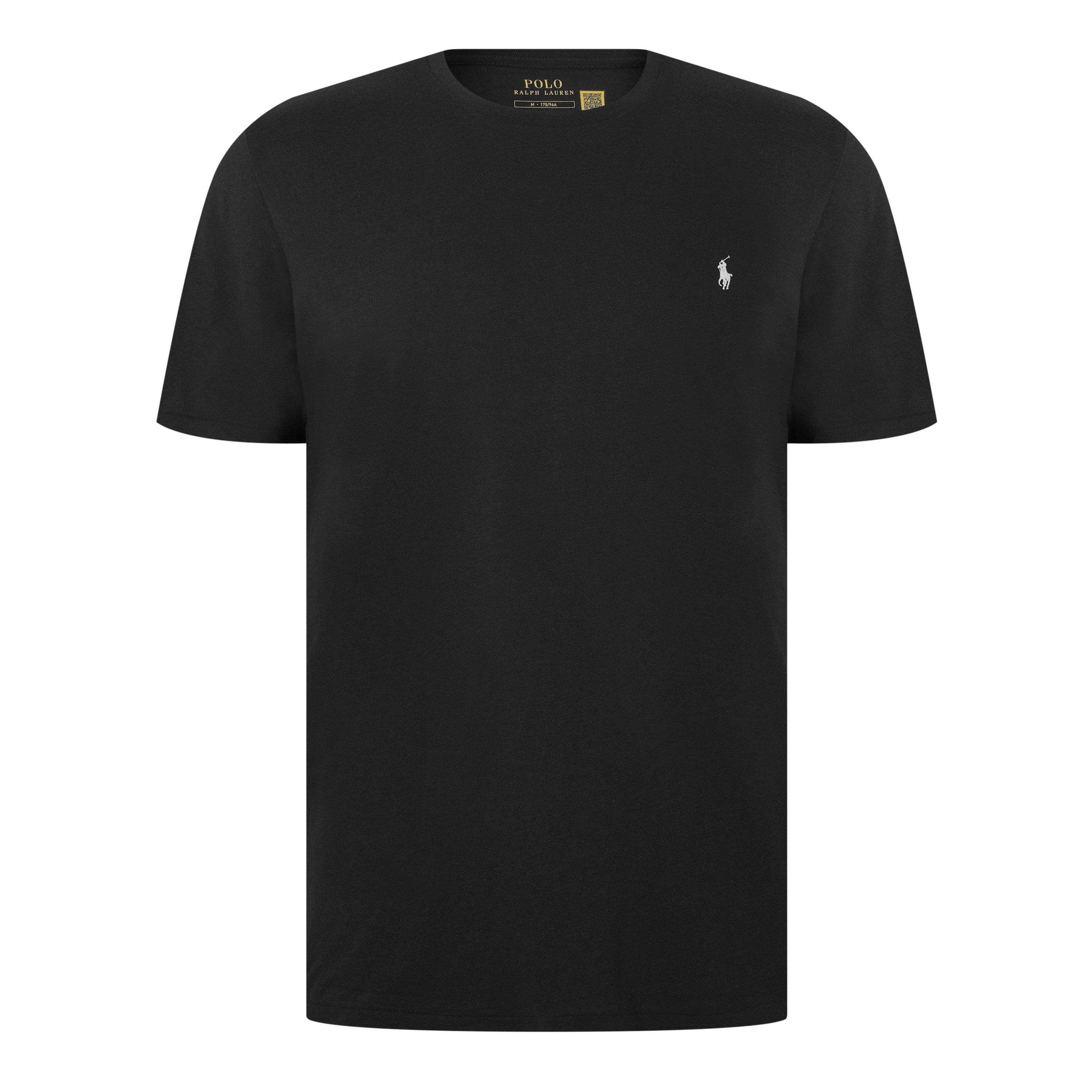 Black / White - Polo Ralph Lauren - Mens Regular Fit Short Sleeve T-Shirt - 1