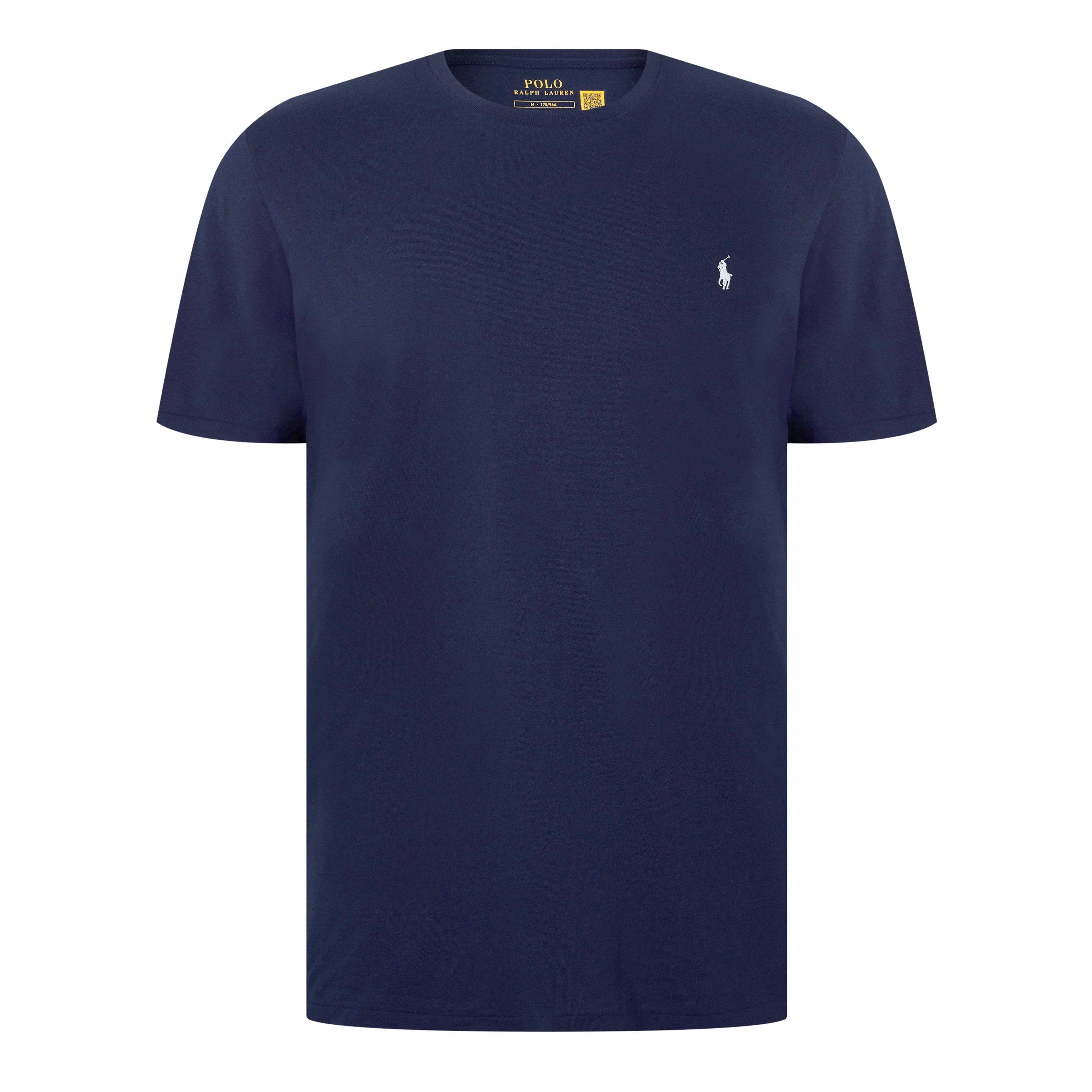 Polo Ralph Lauren Mens Regular Fit Short Sleeve T-Shirt - Navy / White - Size 2XL